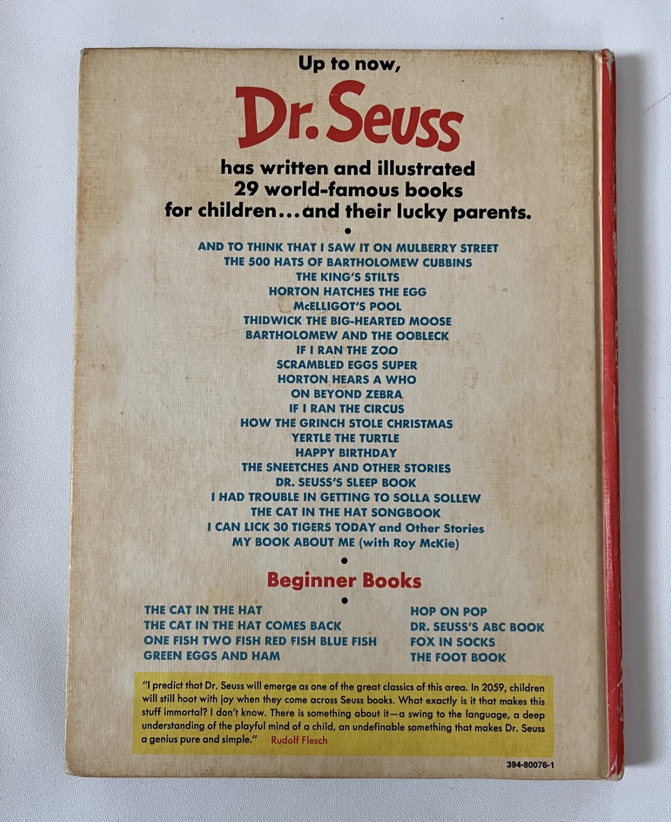 DR SUESS Vintage Book HAPPY BIRTHDAY TO YOU! Hardcover 1959