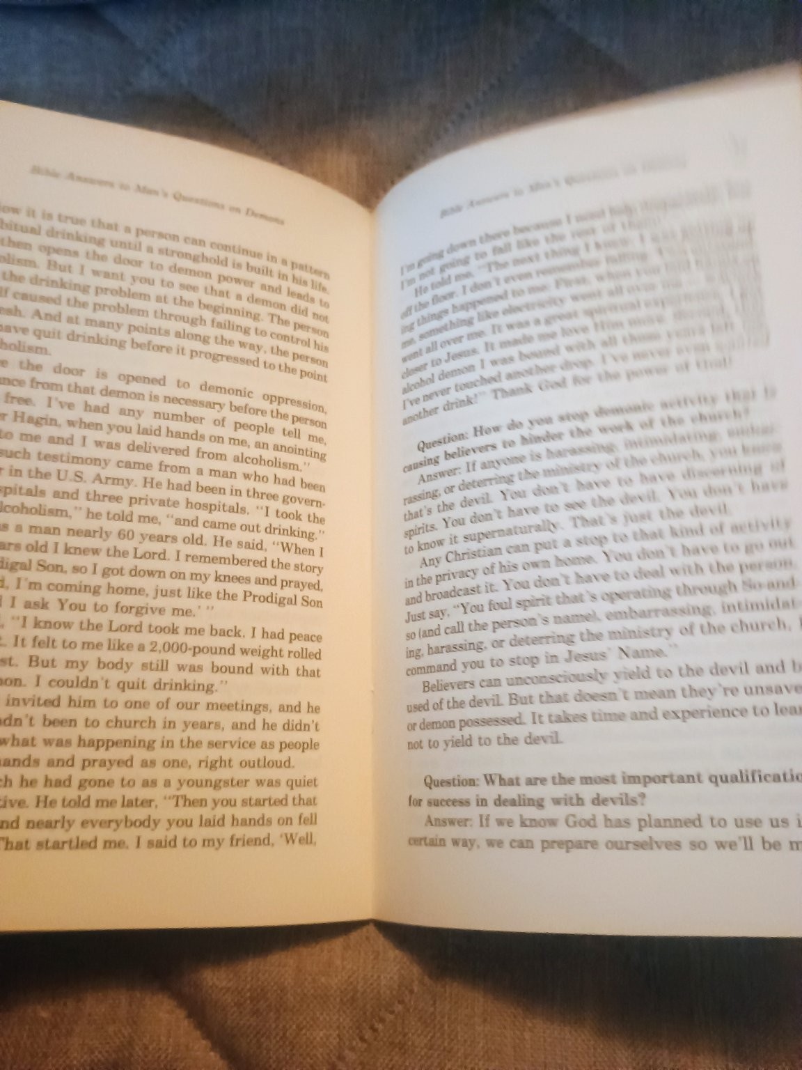 Bible Answers to Man&rsquo;s Questions on Demons Kenneth Hagin Christian RHEMA