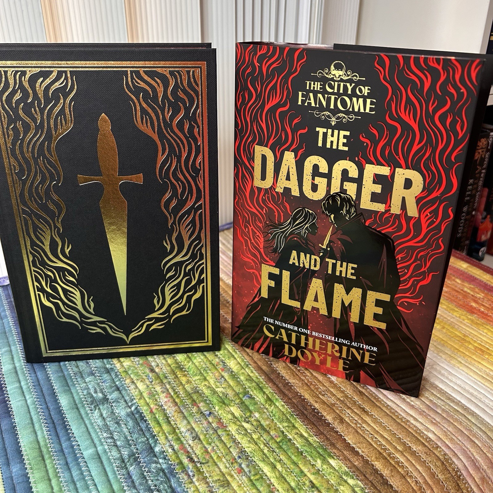 The Dagger and the Flame by Catherine Doyle ~ Fairyloot Signed Sprayed Edges
