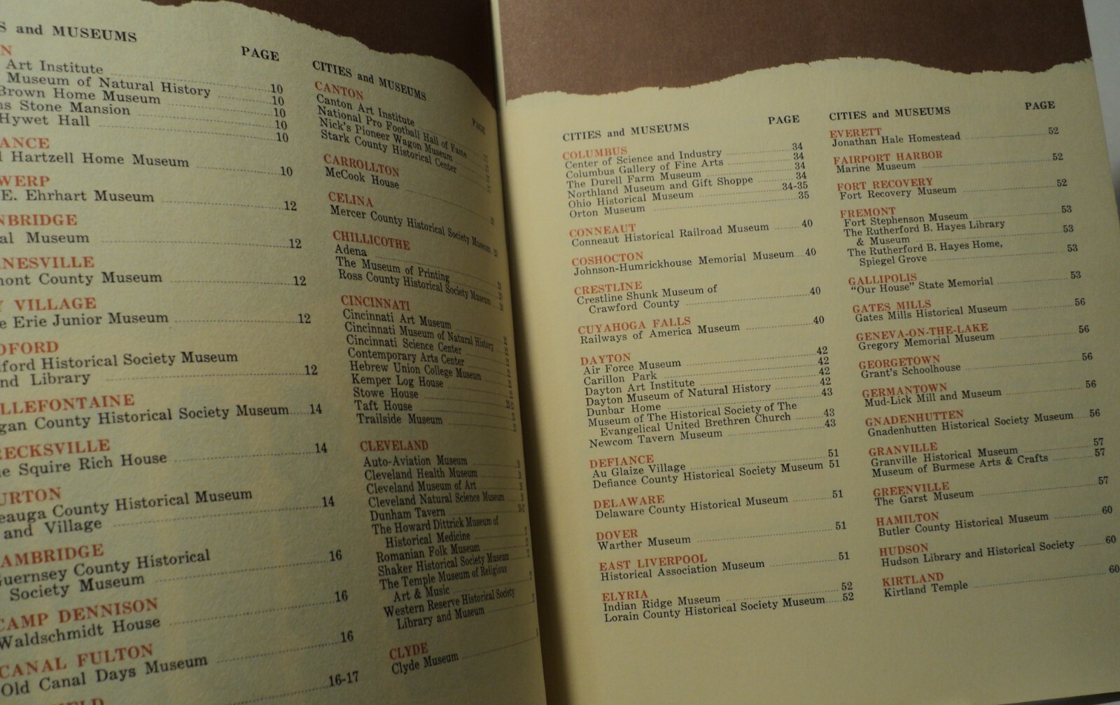 Ohio&rsquo;s Museums and Mementos by State of Ohio Development Department – 1967