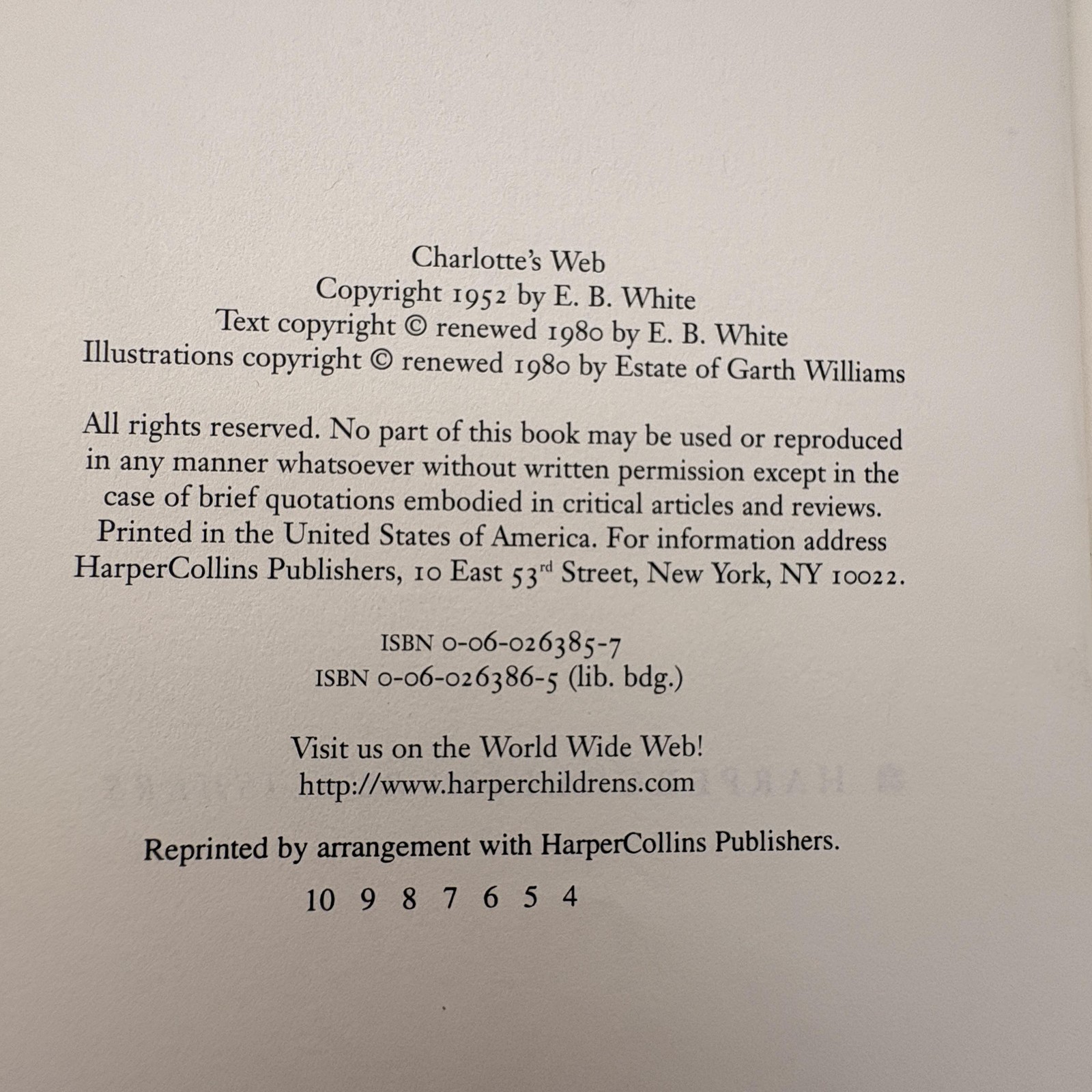 Charlotte&rsquo;s Web E.B. White HarperCollins Troll Multi HC Kids Animals Novel