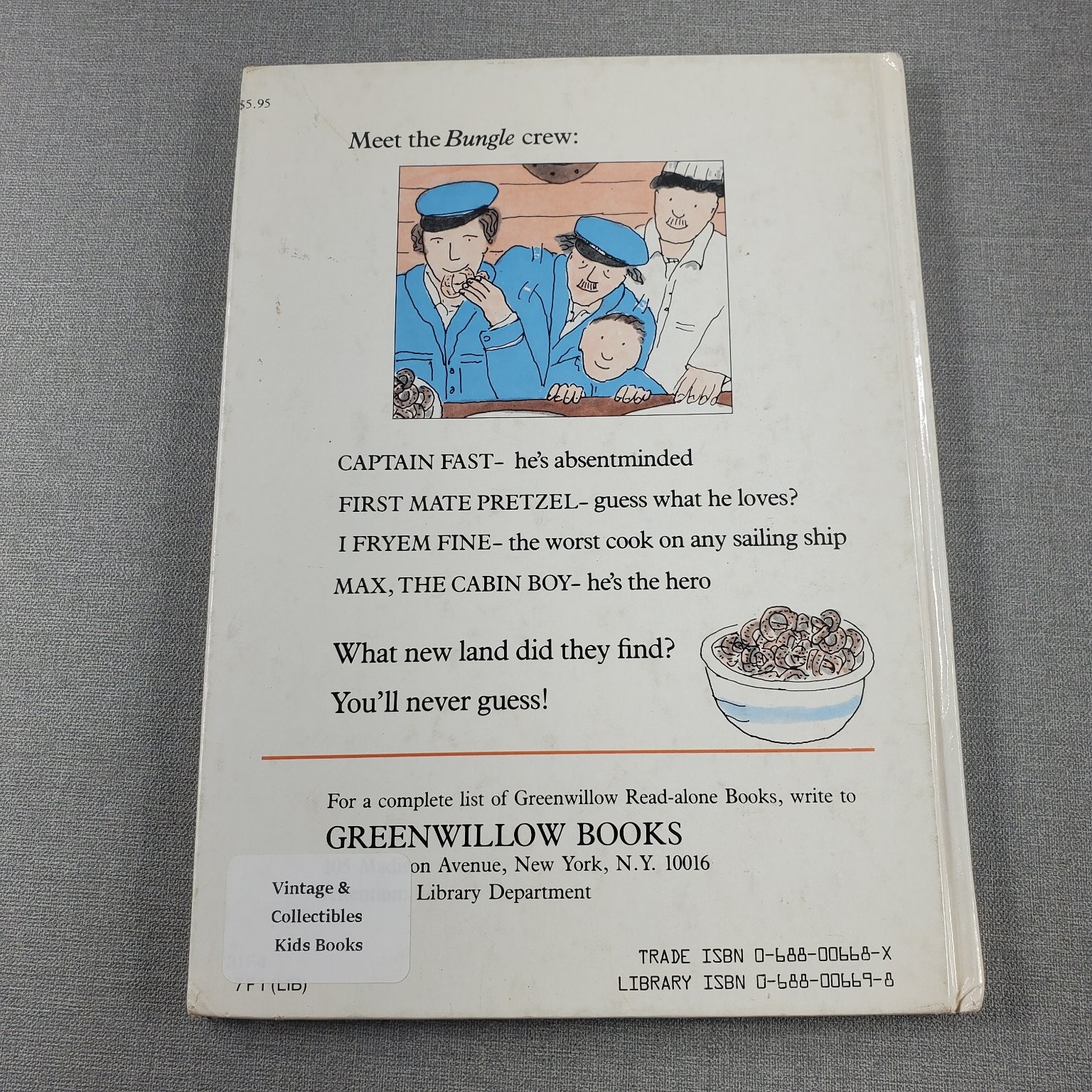 Pretzels Arthur Dorros 1981 First Edition Children&rsquo;s Fiction Greenwillow