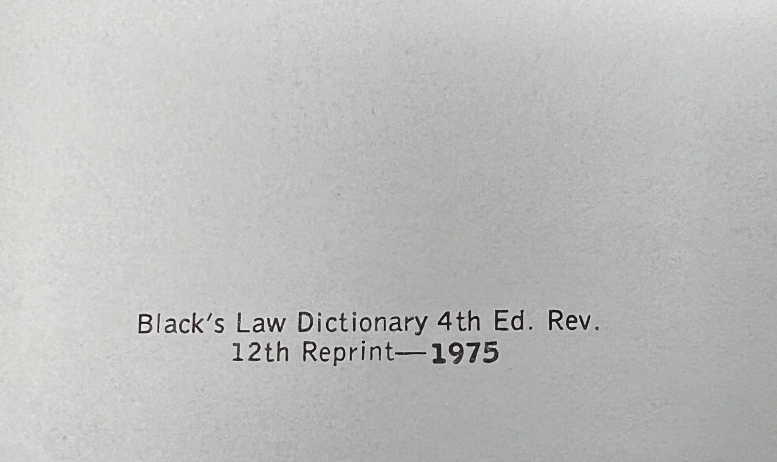 Black&rsquo;s Law Dictionary: Revised 4th Ed./12th Print by Henry Black – 1975 HC West