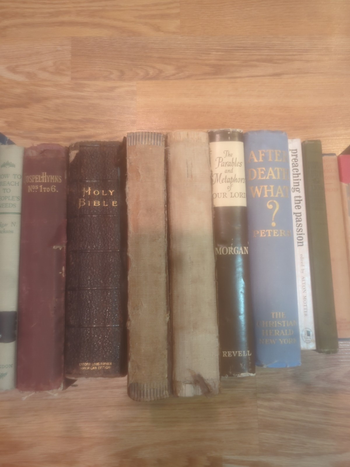 Vintage Lot 27 Christian Sermons Bible Study Commentary Hymnals Pastor&rsquo;s Library