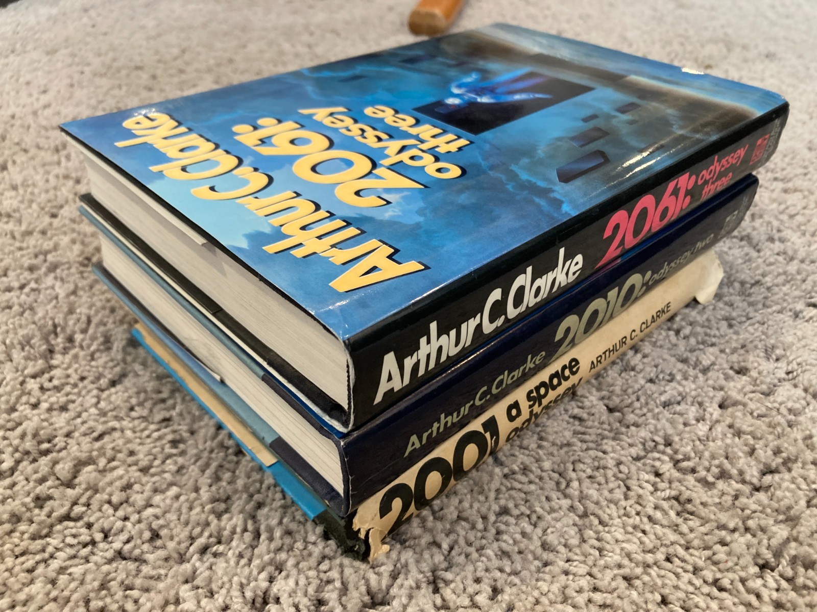 Arthur C Clarke Lot 2001 2010 2061 Space Odyssey HC/DJ Sci-Fi Books