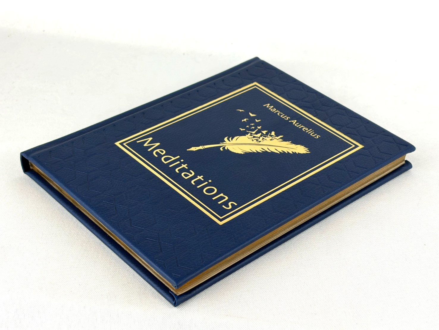 MEDITATIONS Marcus Aurelius (8&Prime;x6&Prime;) George Long Deluxe Faux Leather Bound Gilded