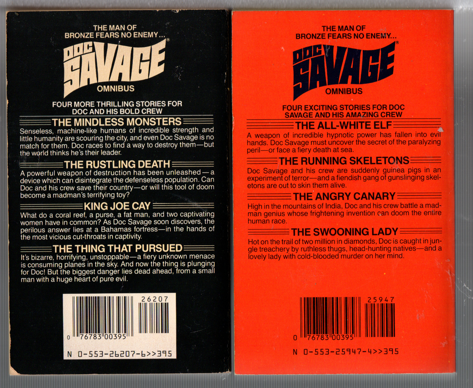 Doc Savage Omnibuss Book Lot of 9 Books #1, 2, 3, 8, 9, 10, 11, 12, & 13