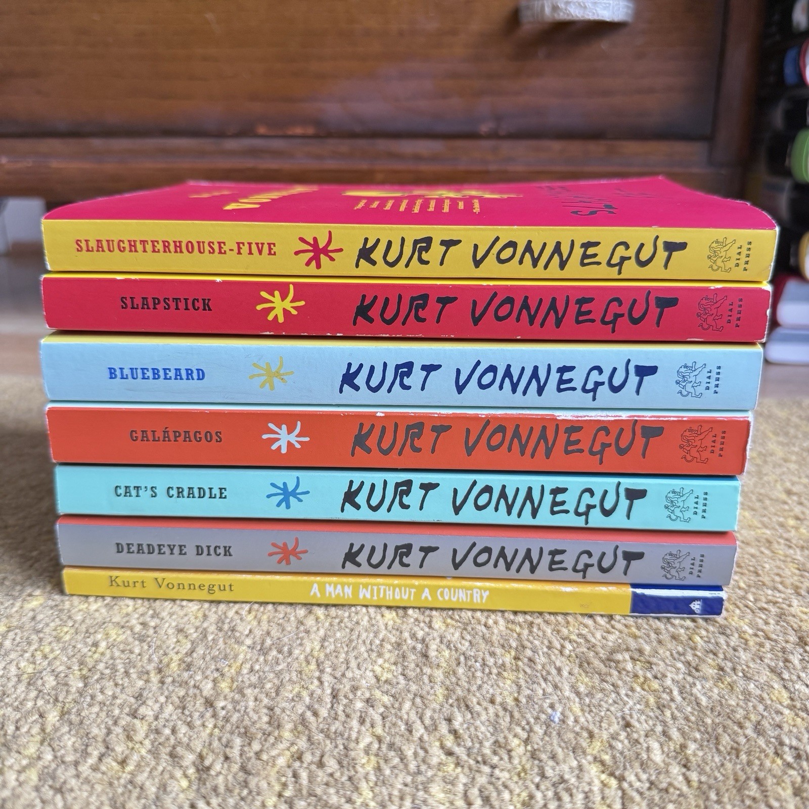 Kurt Vonnegut 7 Paperback lot Slaughterhouse Five Cat&rsquo;s Cradle Slapstick +More!