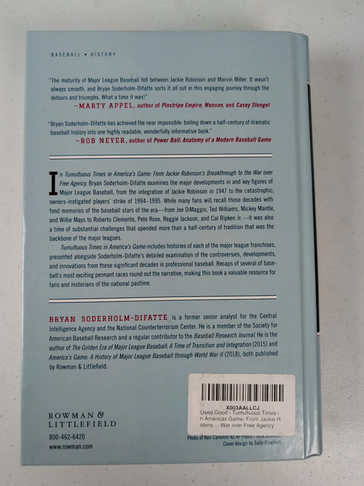 Tumultuous Times in America&rsquo;s Game by Bryan Soderholm-Difatte Baseball Book