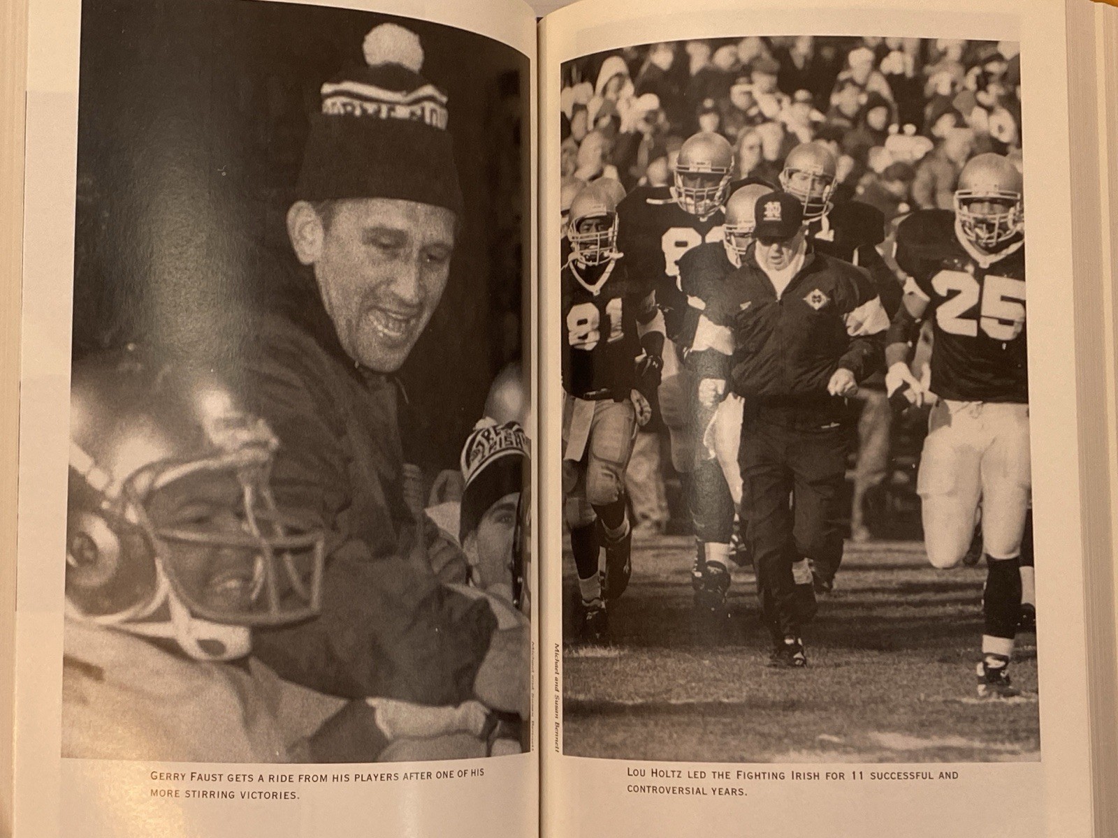 SIGNED by Johnny Lattner! Talking Irish: Notre Dame Football by Steve Delsohn