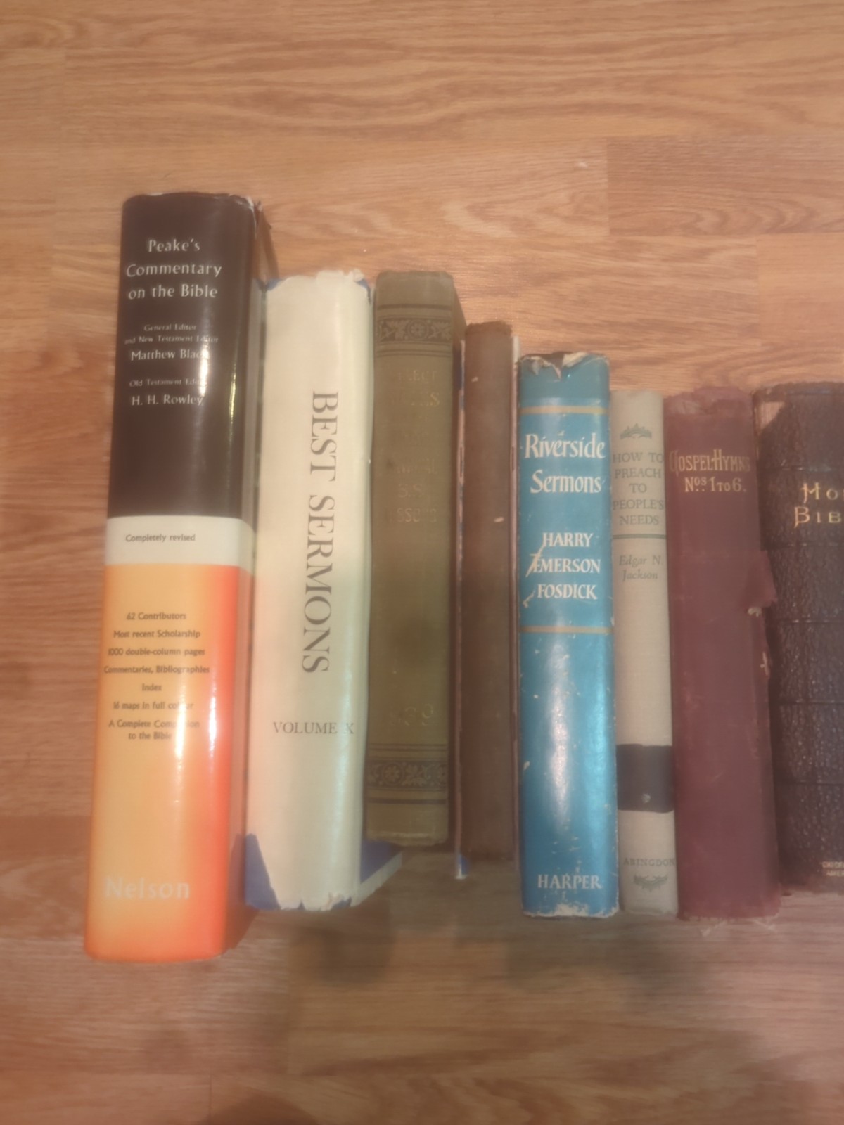 Vintage Lot 27 Christian Sermons Bible Study Commentary Hymnals Pastor&rsquo;s Library