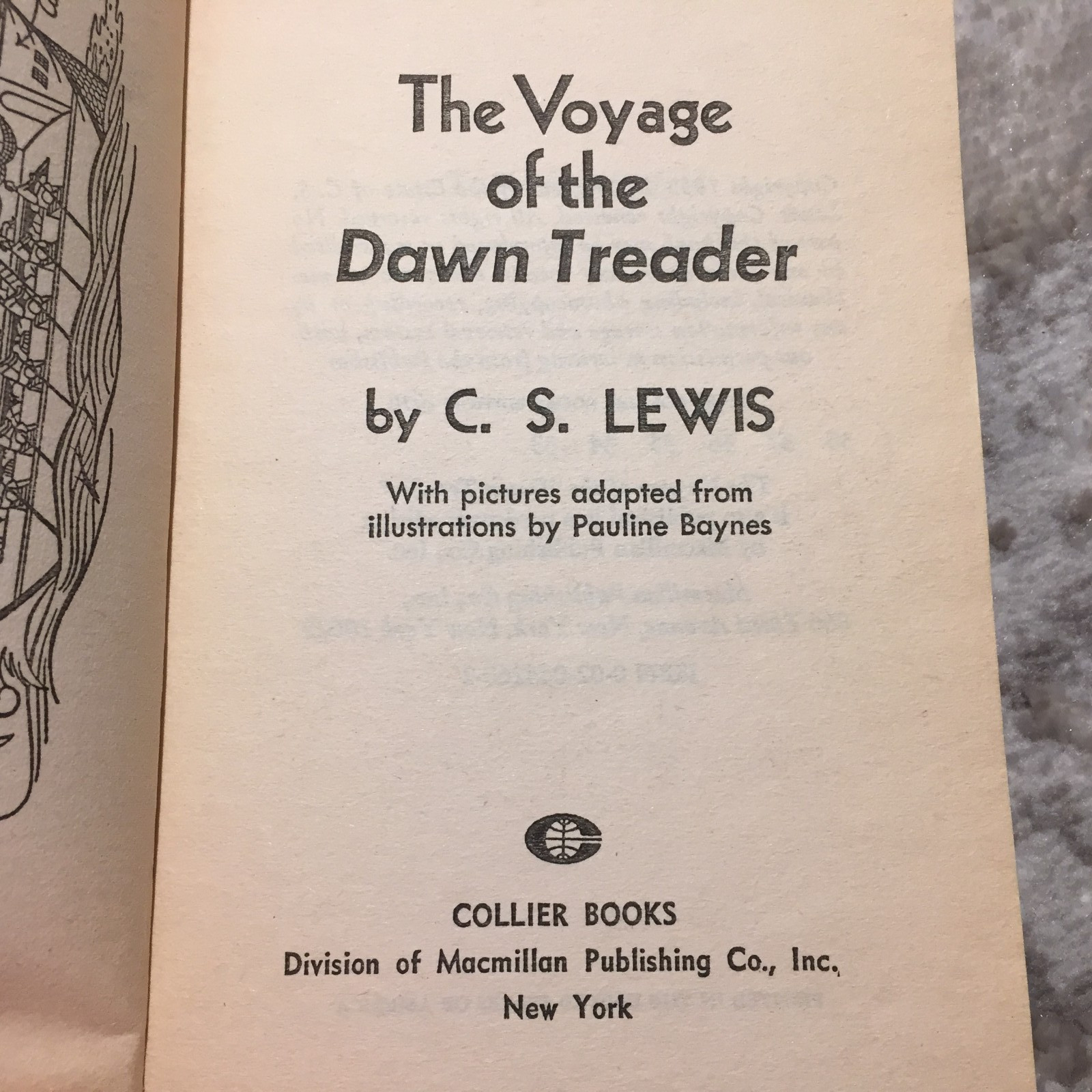 The Voyage Of The Dawn Treader C S Lewis 1970 Collier Books Narnian Adventure