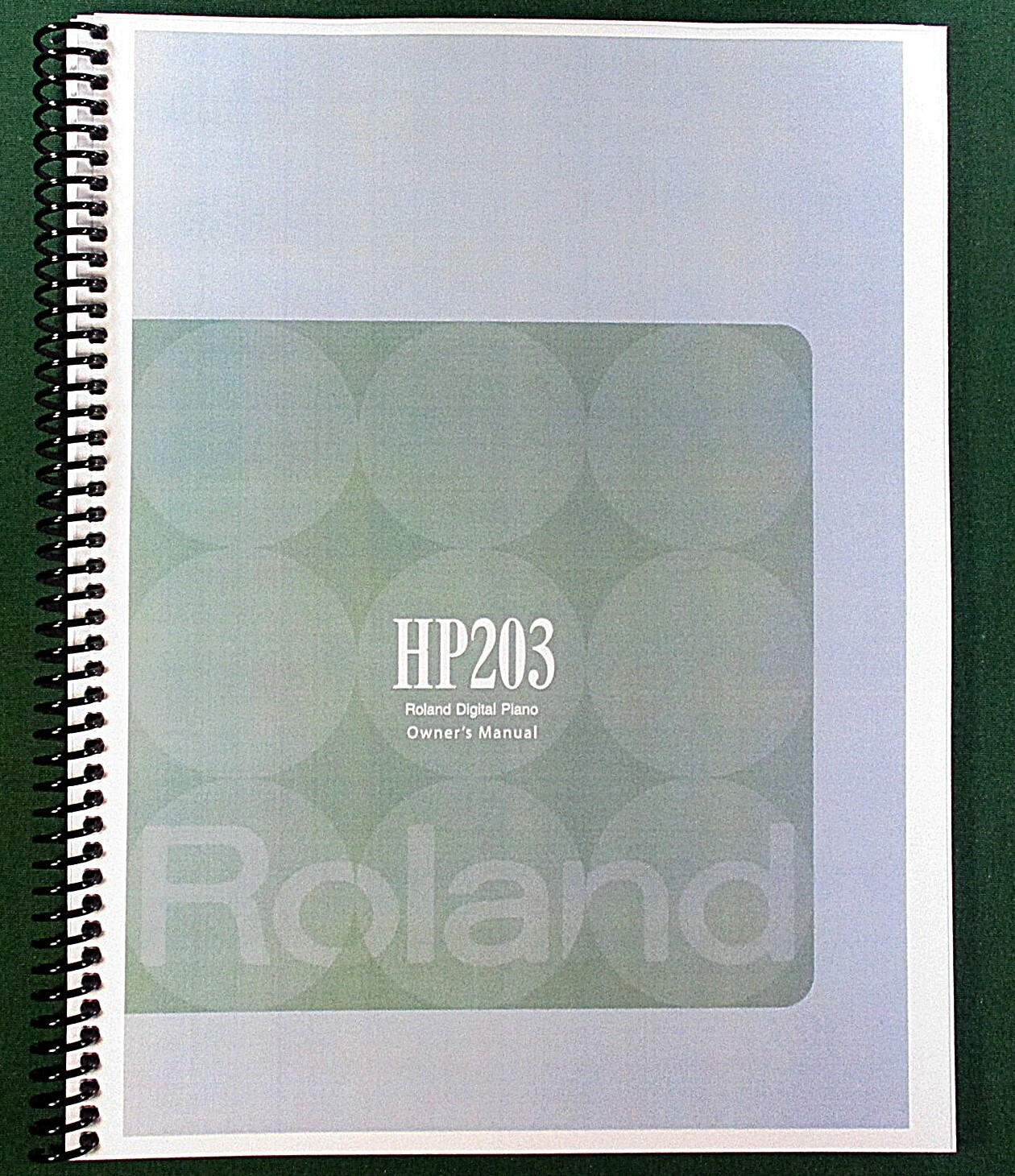 Roland HP-203 Owner&rsquo;s Instruction Manual: 108 Pages & Protective Covers!