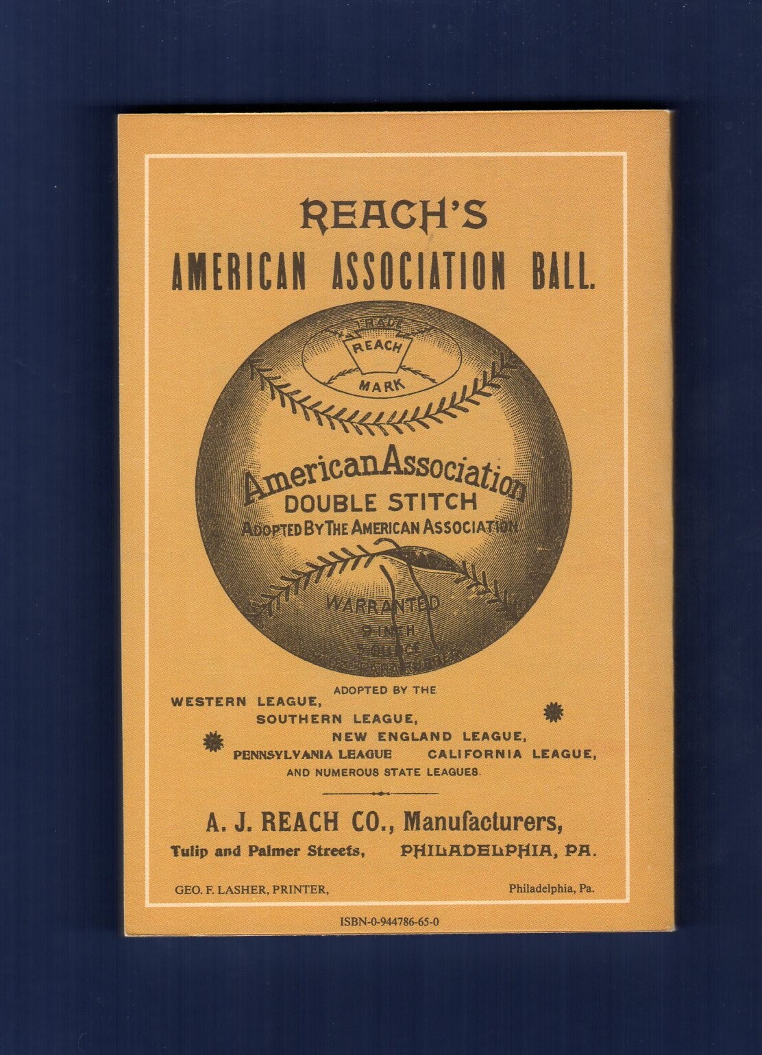 1894 REACH&rsquo;S BASEBALL GUIDE ~ 1989 Horton P.C. | 168 pages ~ Scarce REPRINT! A