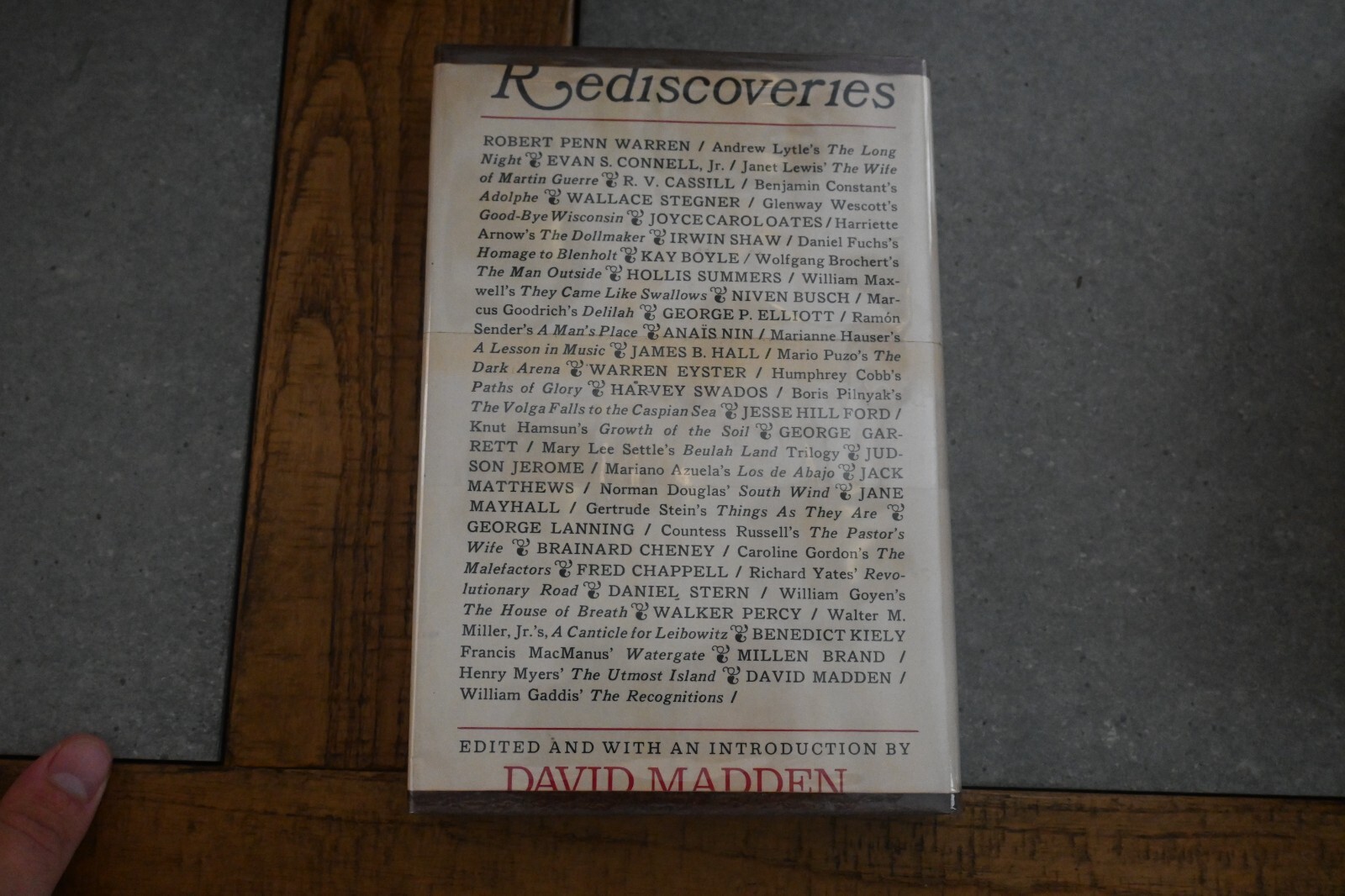 Rediscoveries: Informal Essays in Which Well-Known Novelists Rediscover…