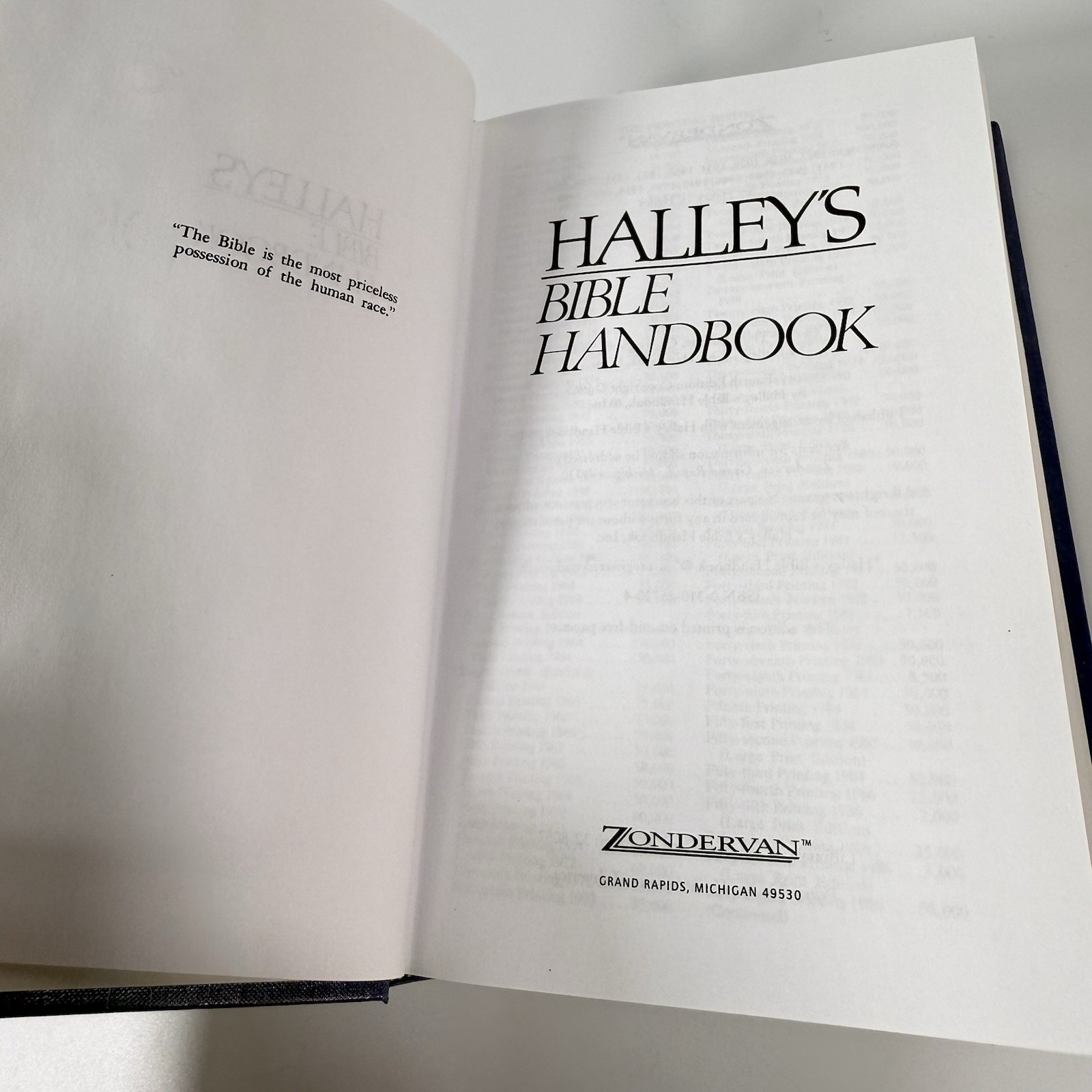 Halley&rsquo;s Bible Handbook By Henry H. Halley – Hardcover 1998