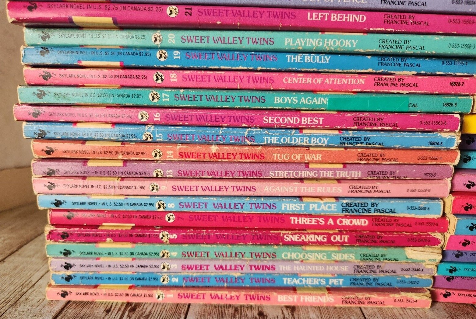 1990&rsquo;s Sweet Valley Twins Books BUILD YOUR COLLECTION Francine Pascal Paperback