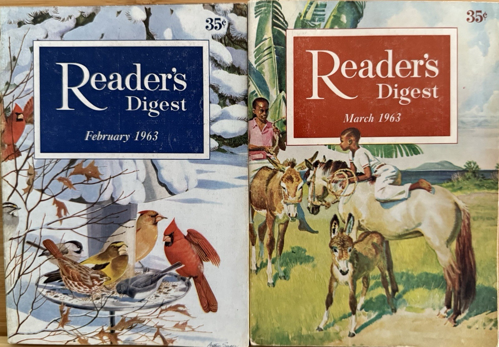 1963 February March READER&rsquo;S DIGEST MAGAZINE Vintage Ageless Fun Short Stories
