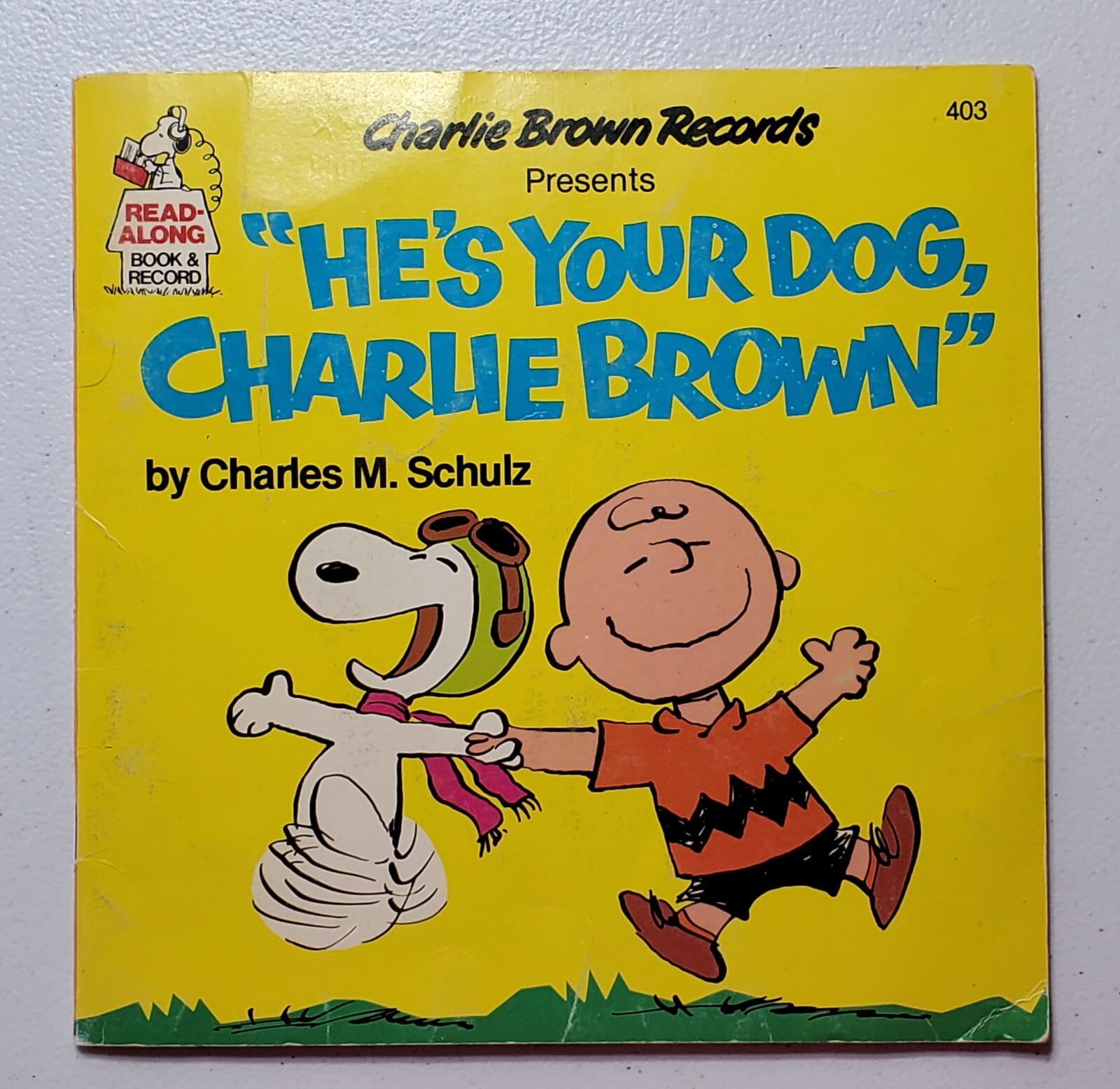 Vintage Read Along Book And Record He&rsquo;s Your Dog Charlie Brown