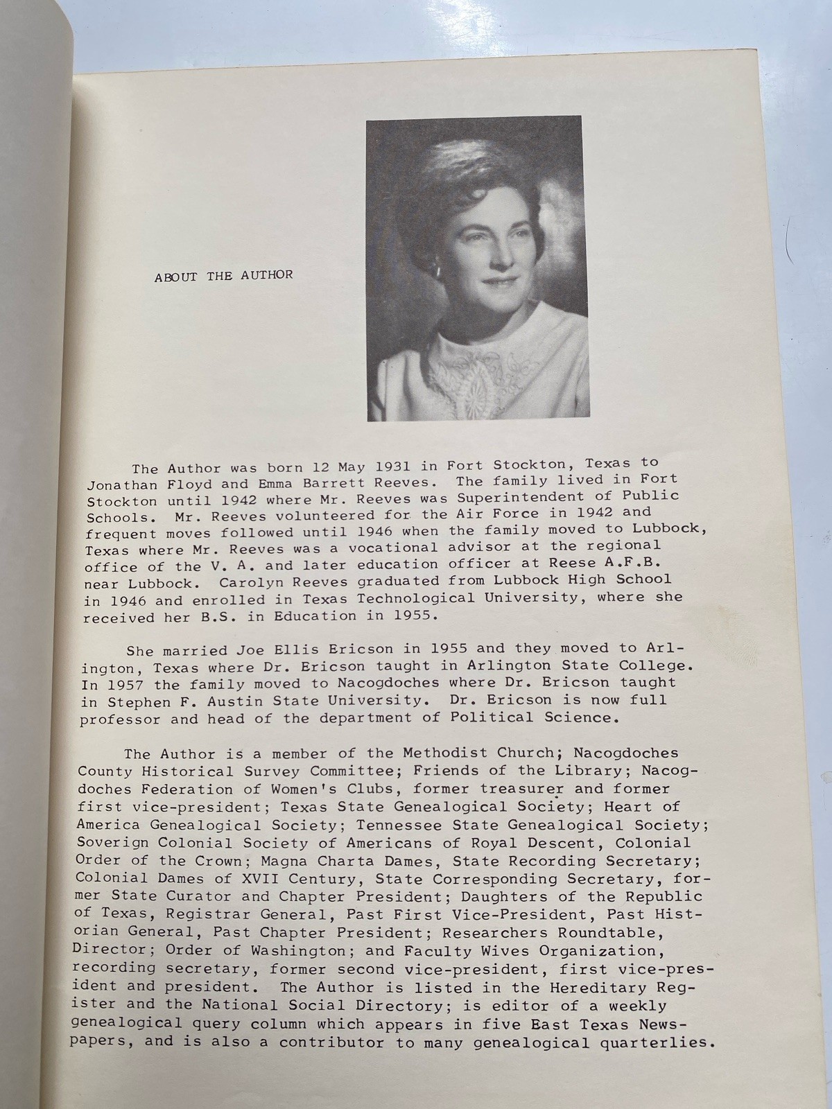 Curry Cousins 1785 To 1974 Carolyn Reeves Ericson Genealogy PB