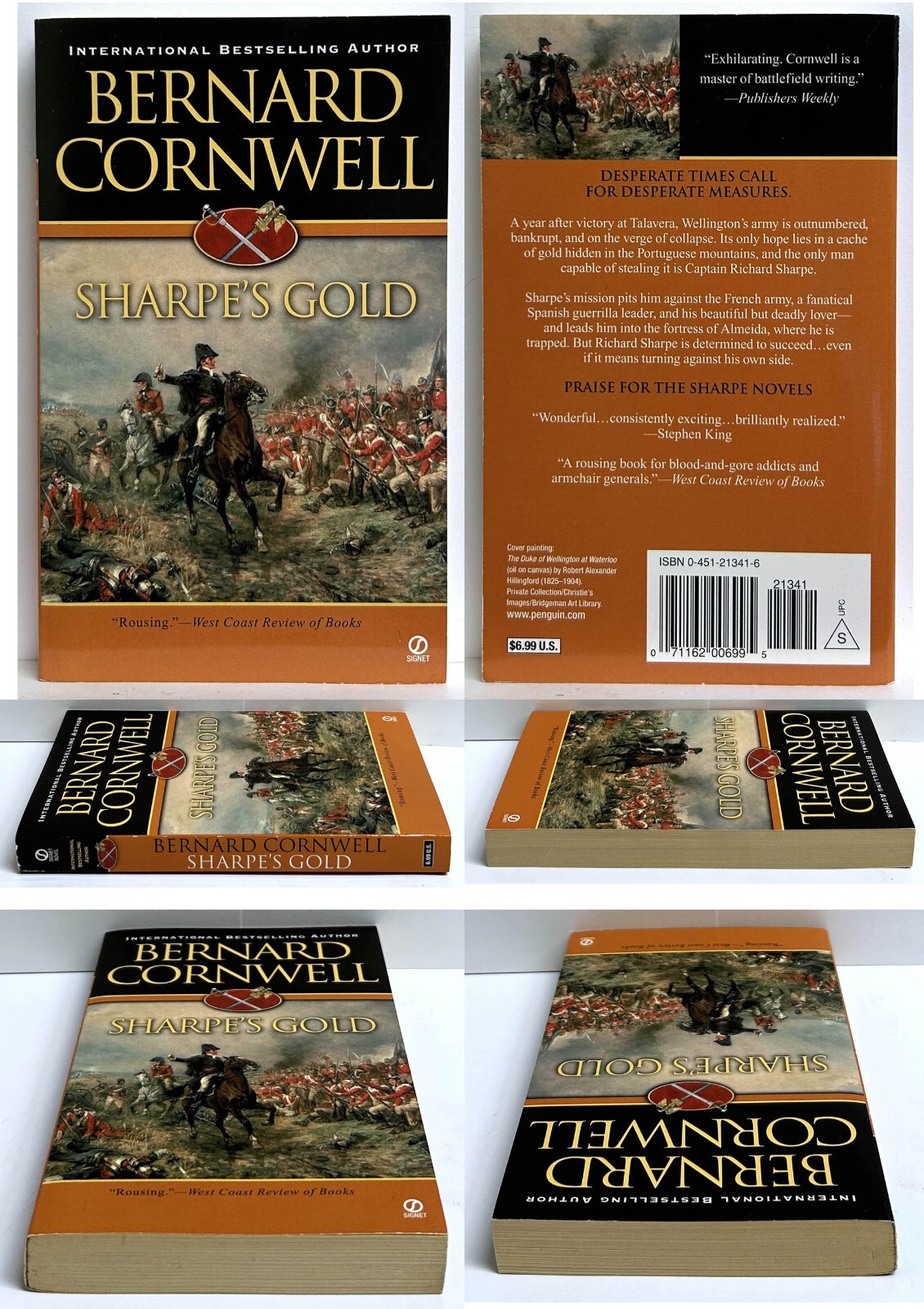 Bernard Cornwell SHARPE&rsquo;S lot of 4 mm paperback COMPANY GOLD SWORD EAGLE