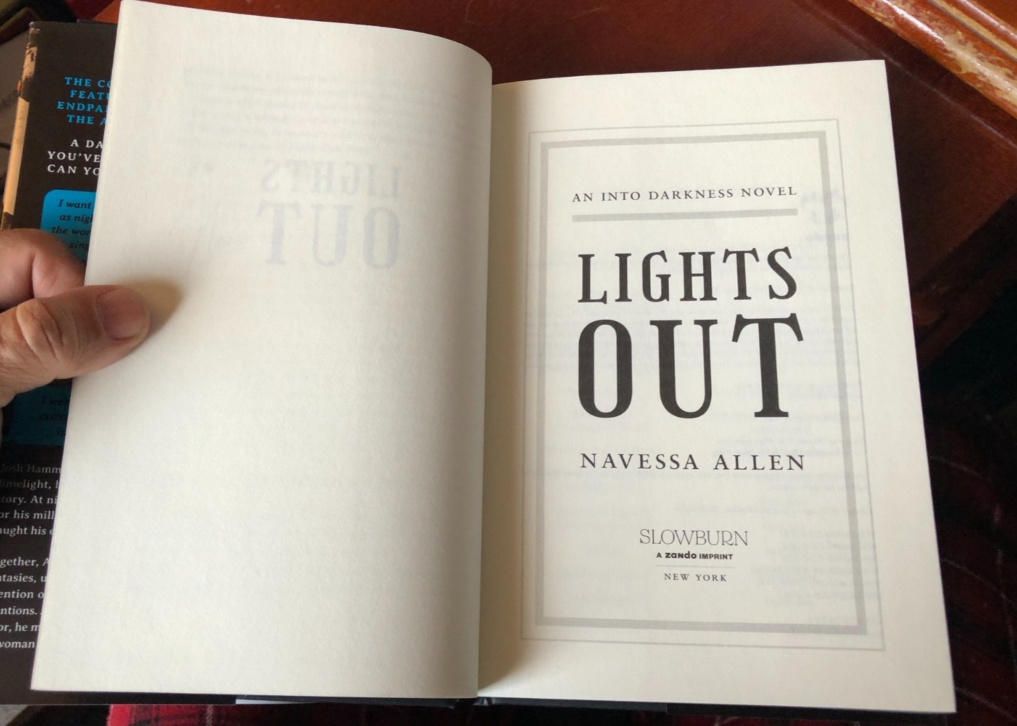 « Lights Out » by Navessa Allen – After Dark Edition – Signed HC 1st 2024-25