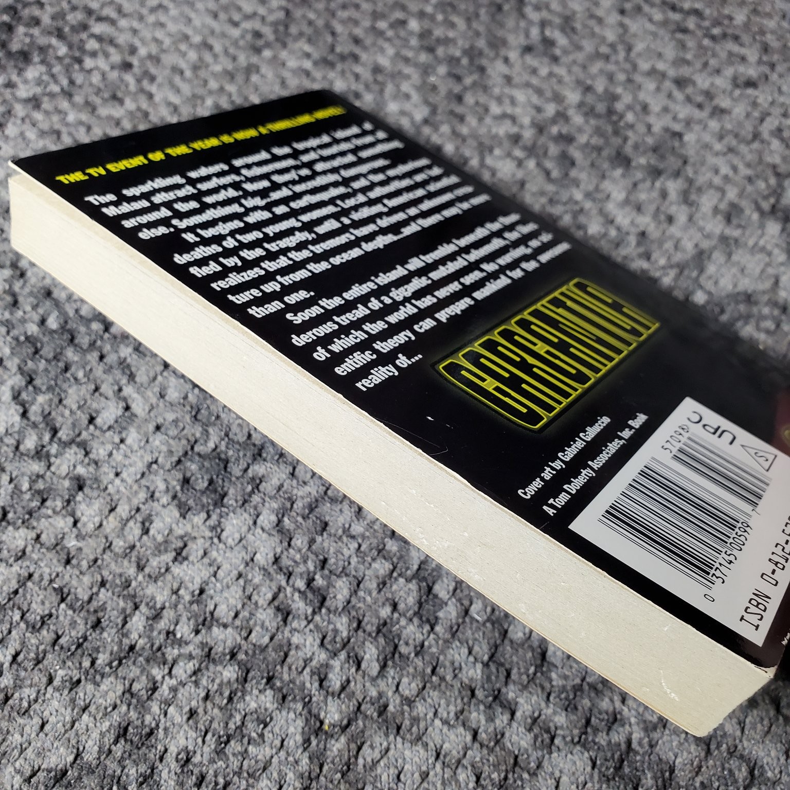Gargantua K. Robert Andreassi 1998 First Edition Fox TV Monster Thriller Tor