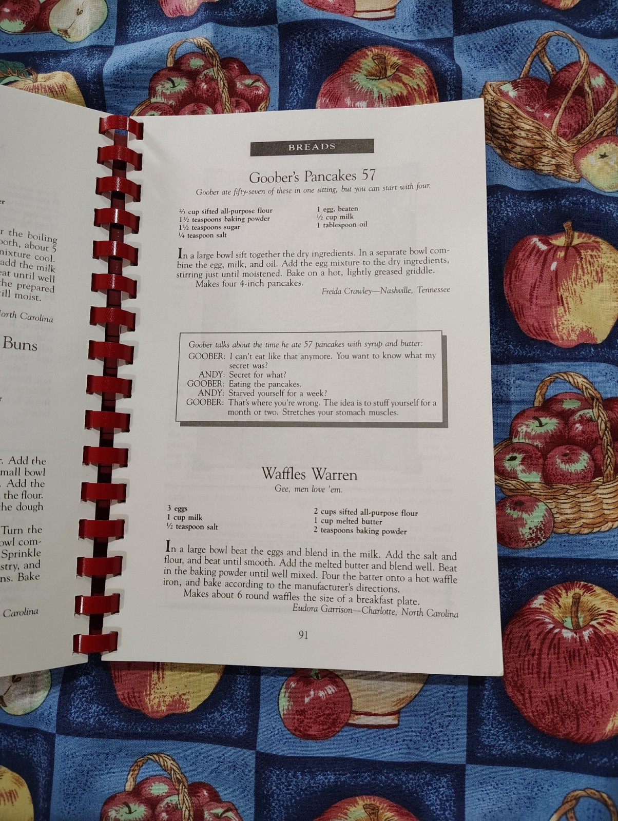 Aunt Bees Mayberry cookbook ken Beck and jim clark