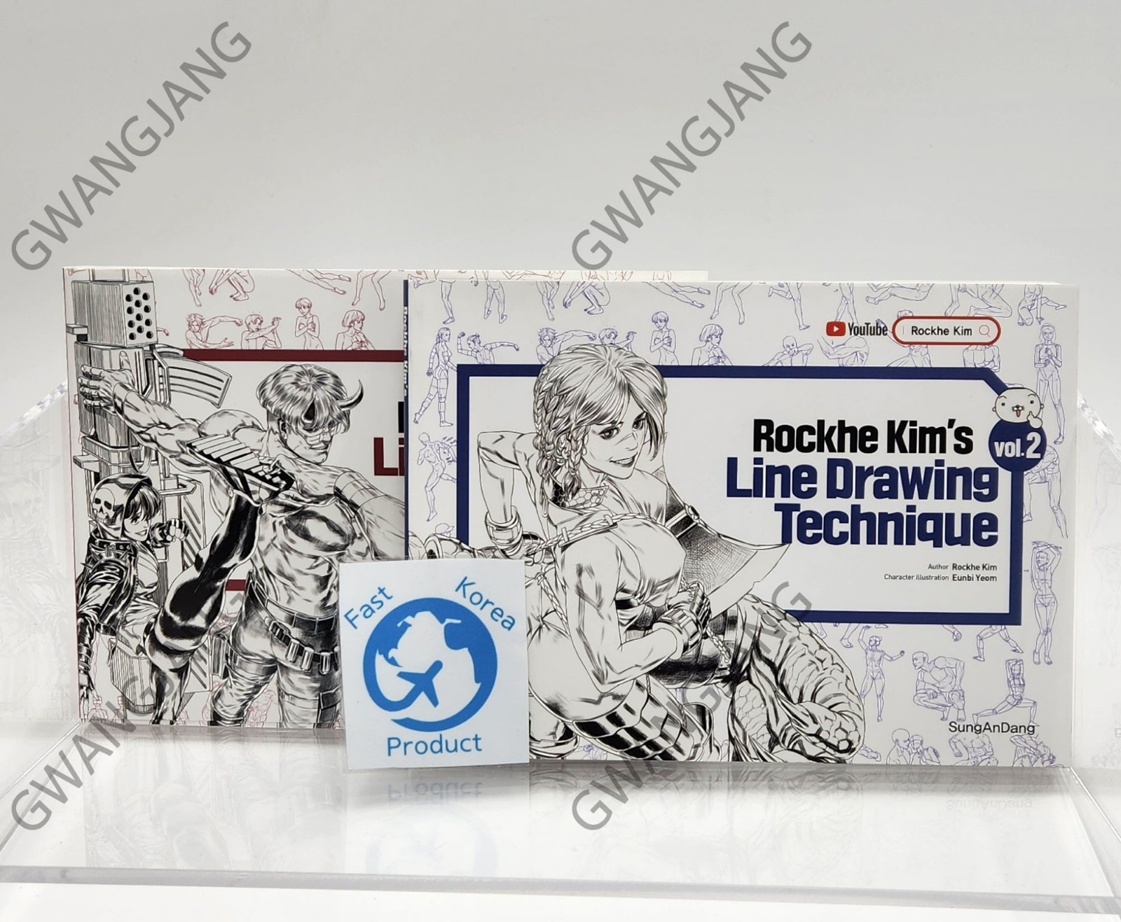 RockHe Kim&rsquo;s Anatomy Line Drawing Technique Set Books English Ver Art illustrat