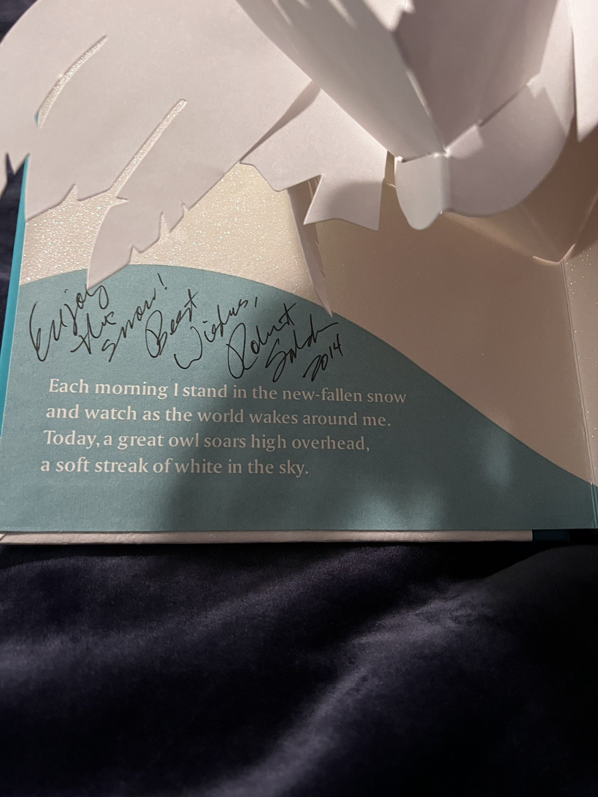 Winters Tale – Pop-up book by Robert Sabuda – Signed Copy