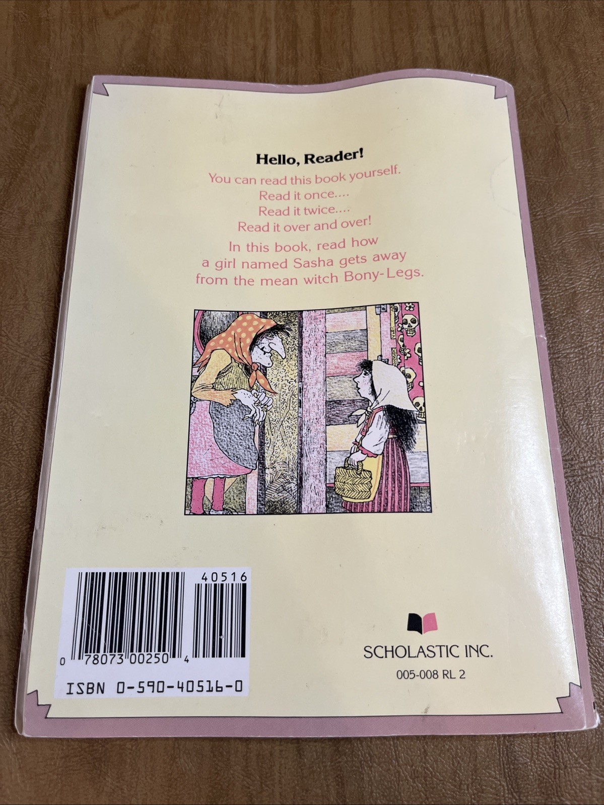 Bony-Legs Joanna Cole Vtg 1983 Scholastic Paperback Book W Cassette Tape