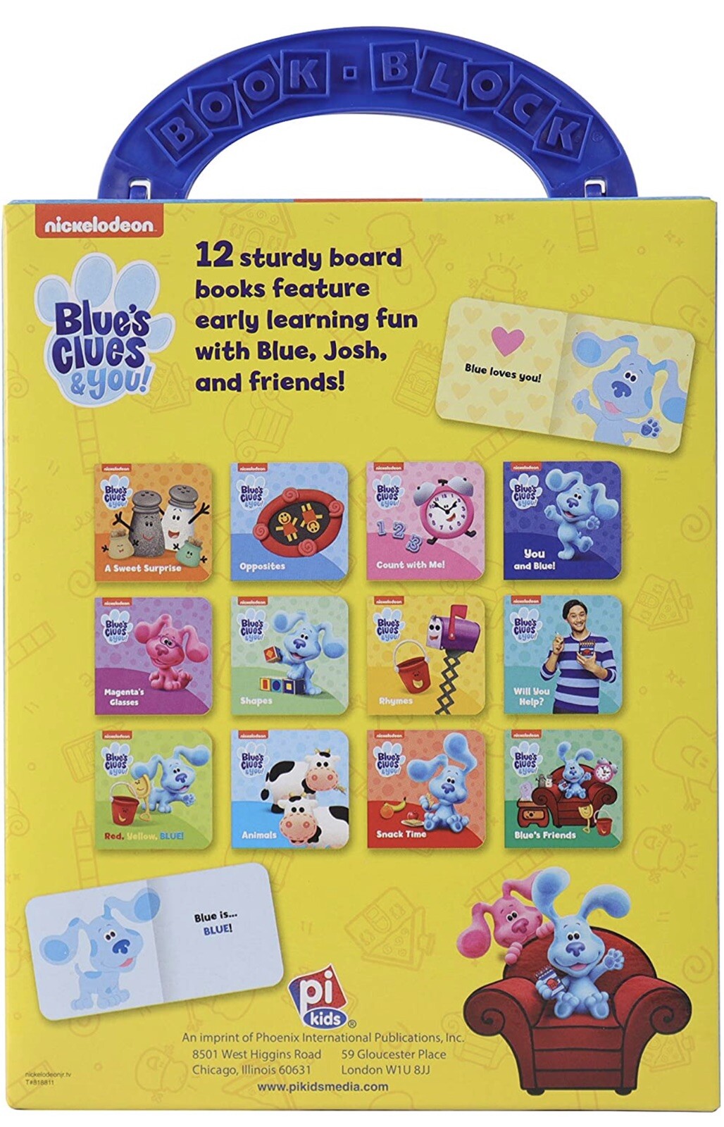 Nickelodeon Blue&rsquo;s Clues and You! : 12 Board Books by PI Kids (2021, Children&rsquo;s