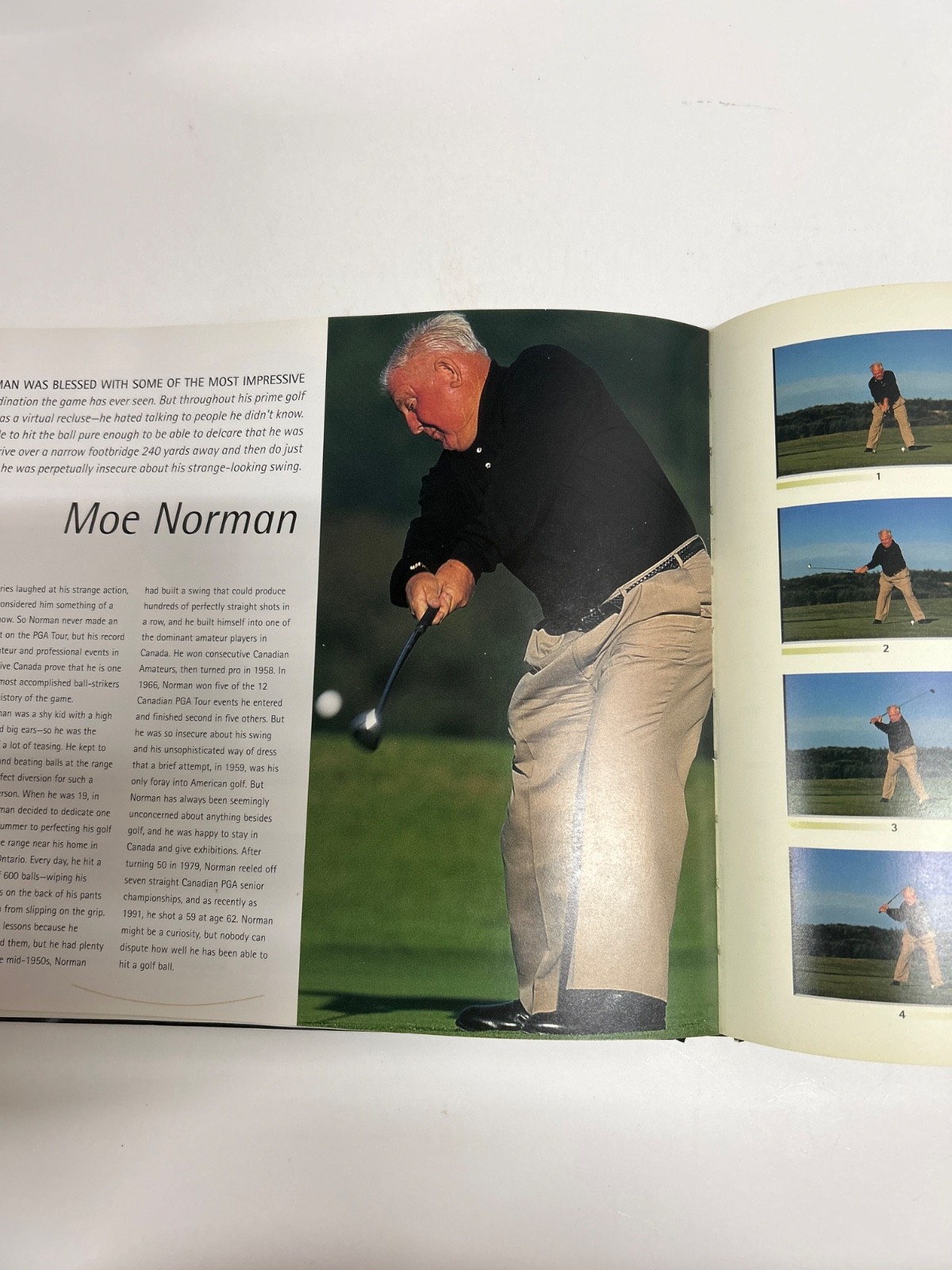 2 Vintage Golf Books « The Swing » 2001 & »Super-Stars of Golf » 1978