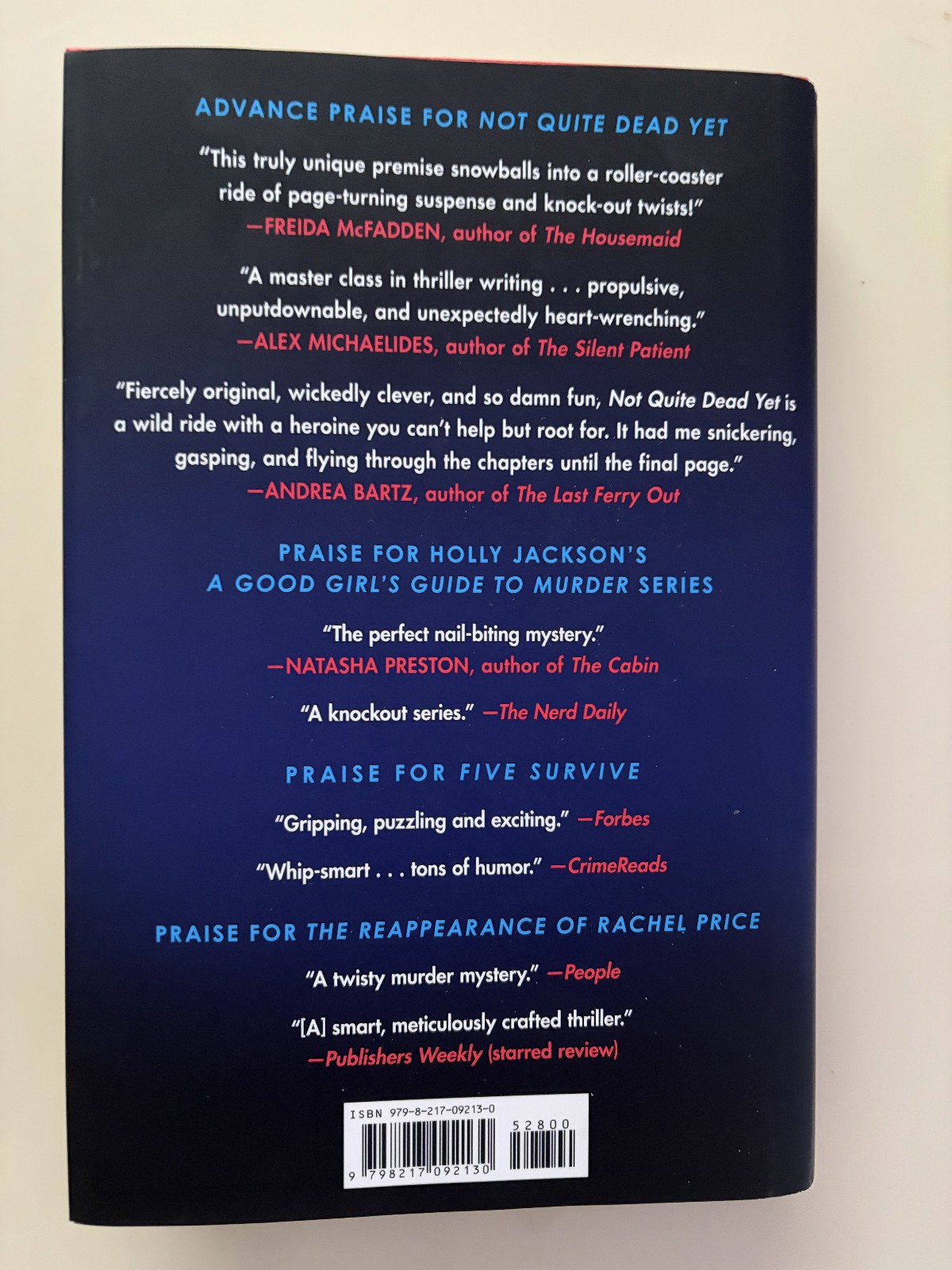 Not Quite Dead yet: a GMA Book Club Pick : A Novel by Holly Jackson (2025,…