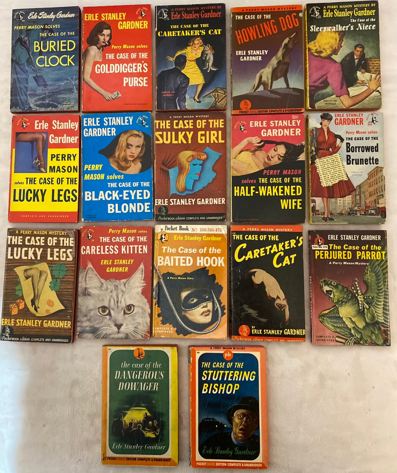 Perry Mason Erle S. Gardner BUY AS MANY VGOOD 1940&rsquo;s PB & GET $5 SHIPPING #8VG