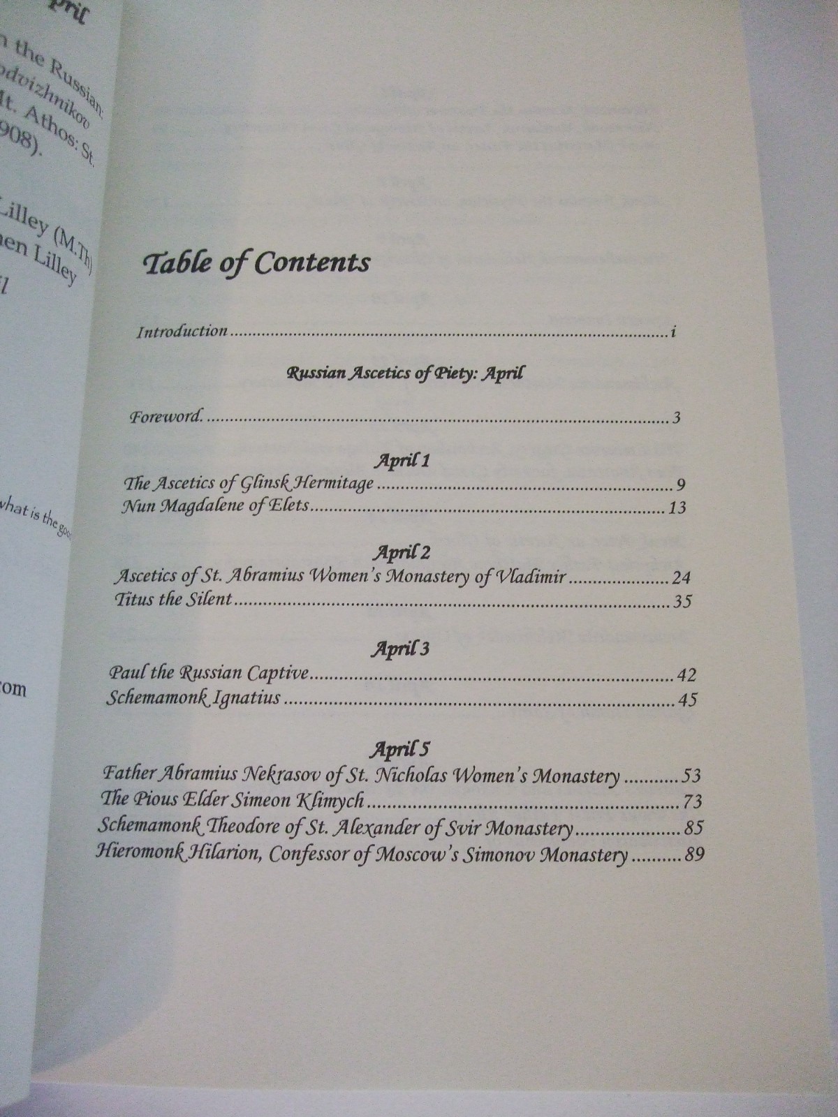Russian Ascetics of Piety of the 18th and 19th Centuries: April. SALE