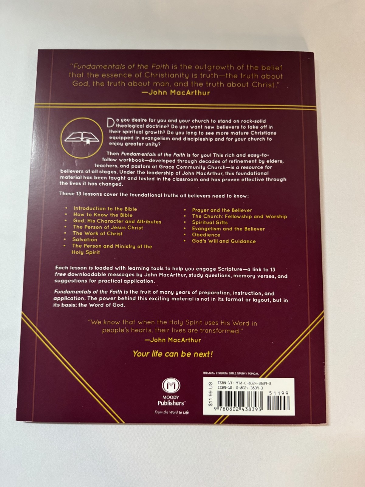 Fundamentals of the Faith Teacher&rsquo;s Guide Manual John MacArthur Bible Study