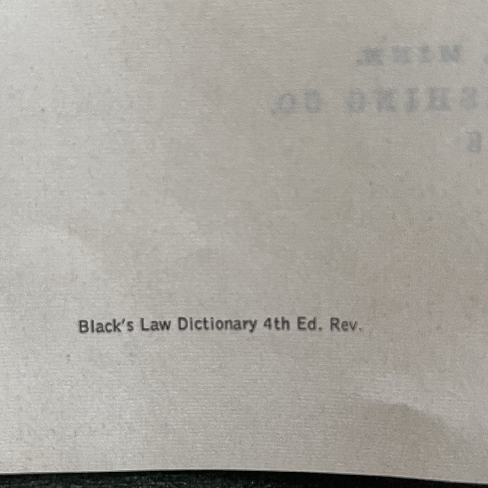 Black&rsquo;s Law Dictionary – Revised 4th Edition (1968, HC) Henry Campbell MCM Vtg