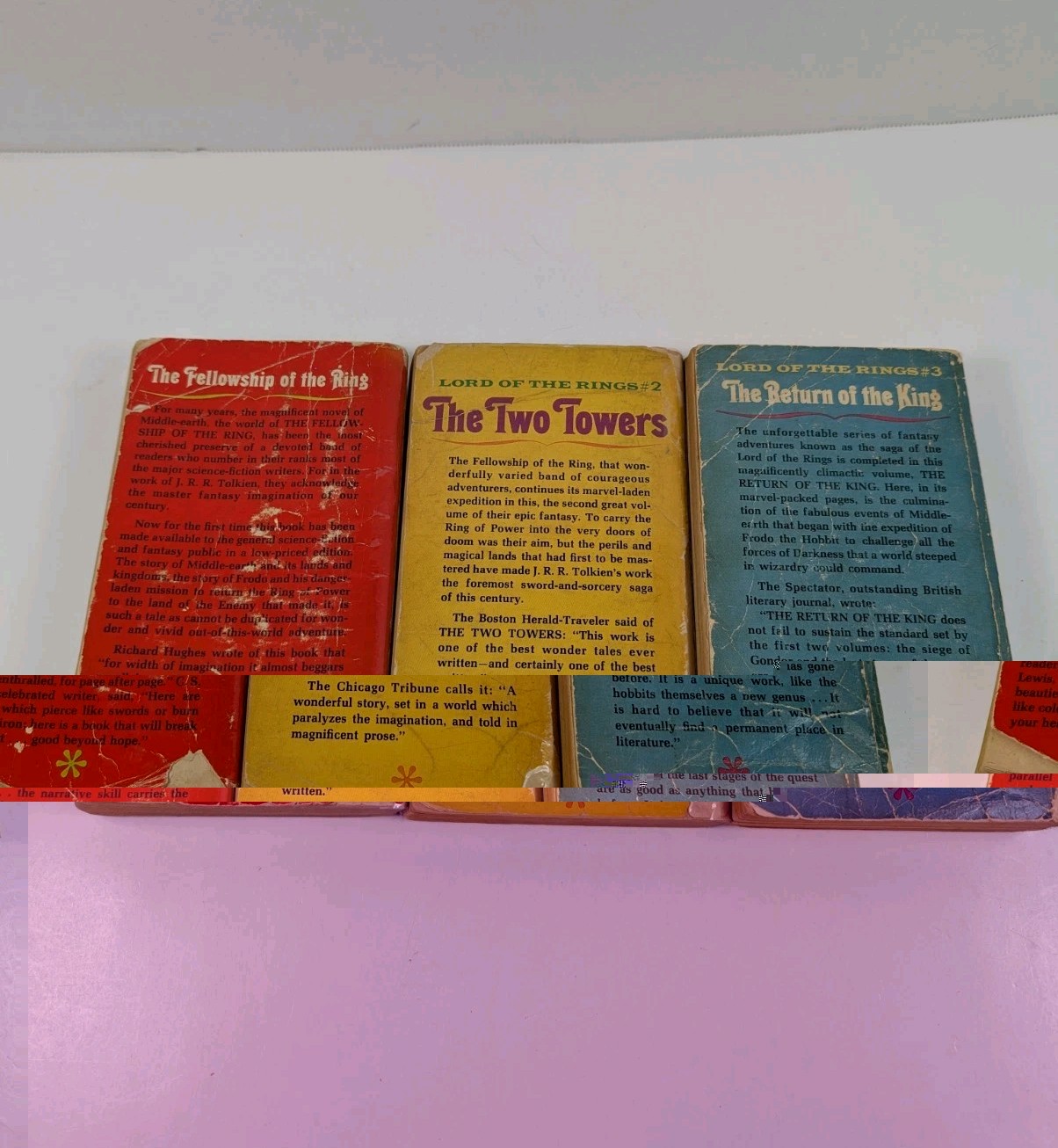 The Lord of the Rings Unauthorized Ace Books Paperback Editions Trilogy