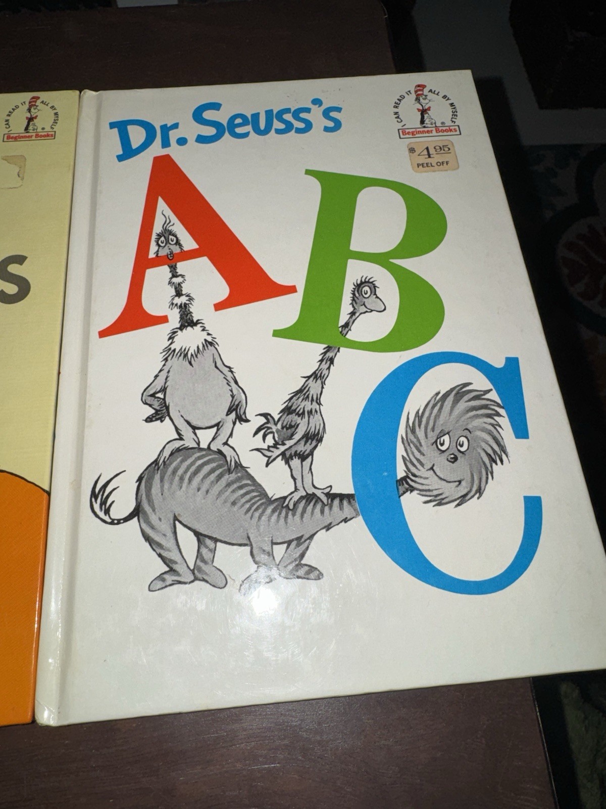 3 Vintage Hardcover Dr Suess Children&rsquo;s Books Fox In Socks ABC Mr Brown Beginner