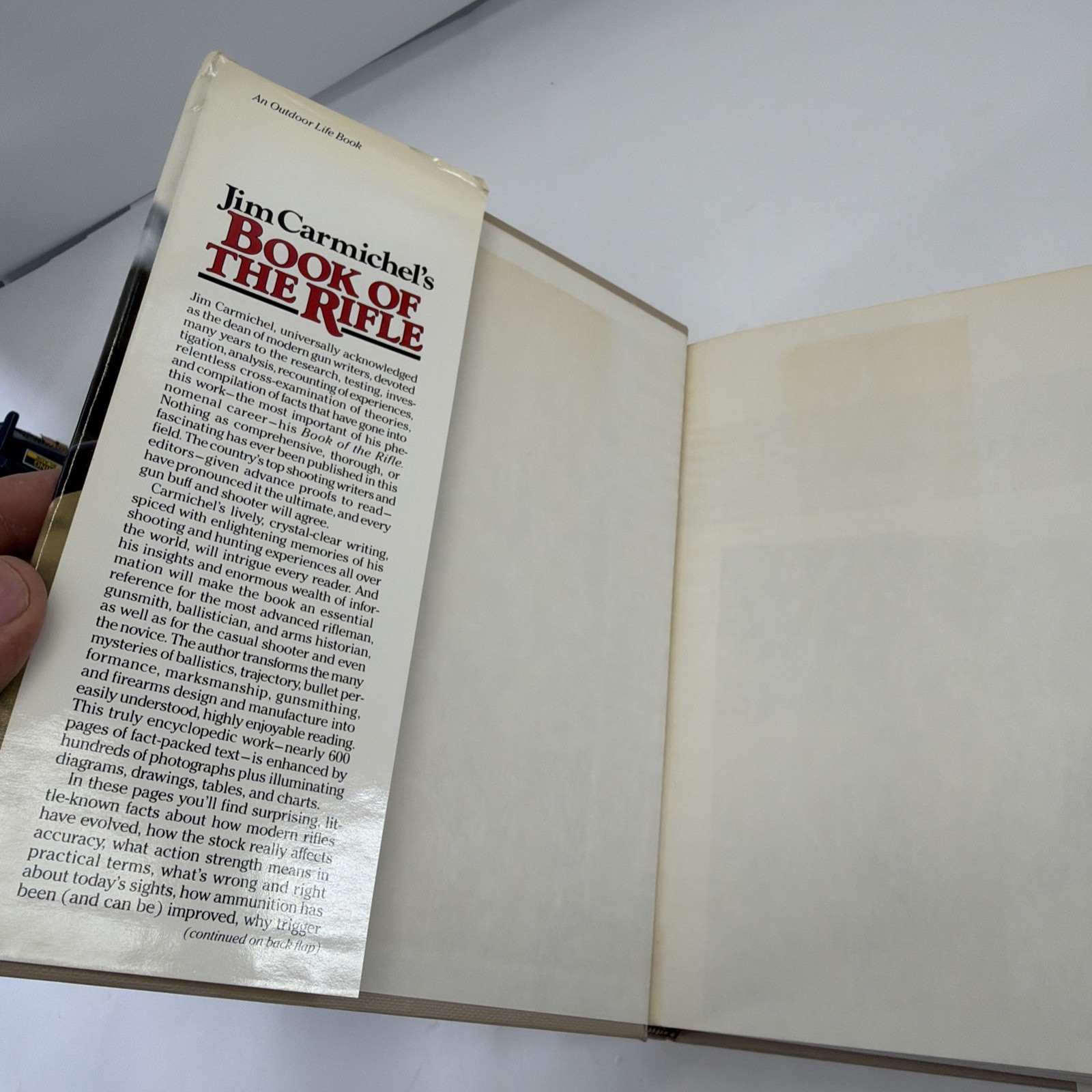Jim Carmichael&rsquo;s Book of the Rifle. First Edition HC/DJ, 1985. Reference