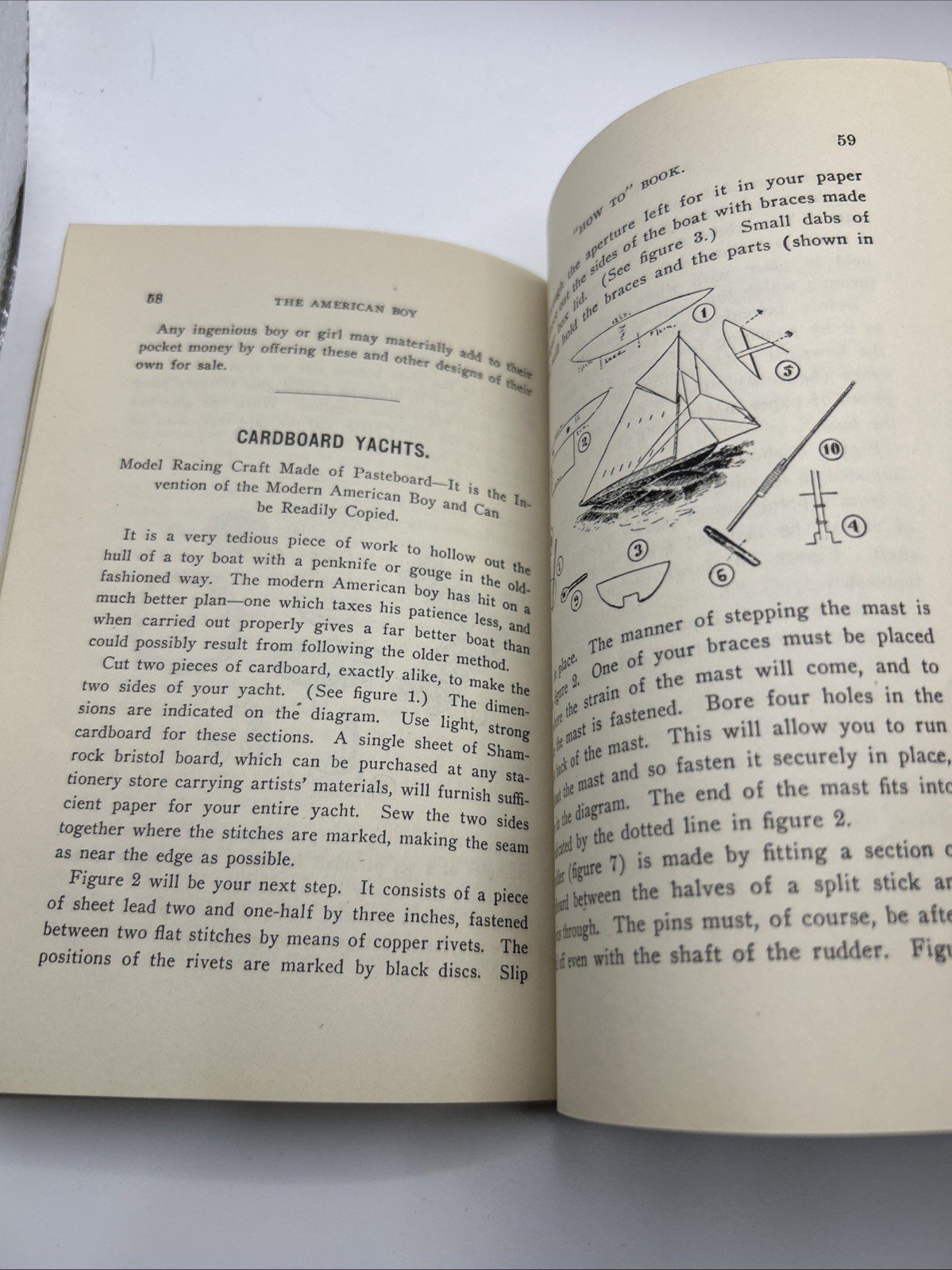 ANTIQUE « THE AMERICAN BOY « HOW TO » BOOK » ~ RARE 1900 CIRCA COLLECTIBLE BOOK
