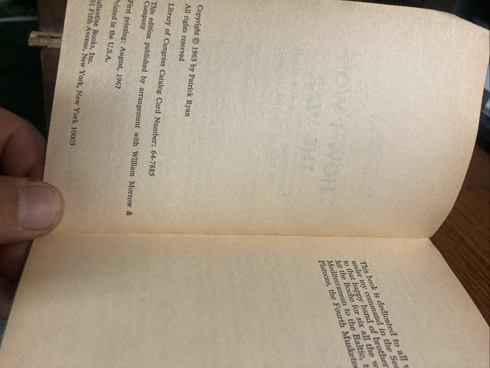 How I won the War by Patrick Ryan PB Book. John Lennon CV. 1st Prt. Ballantine