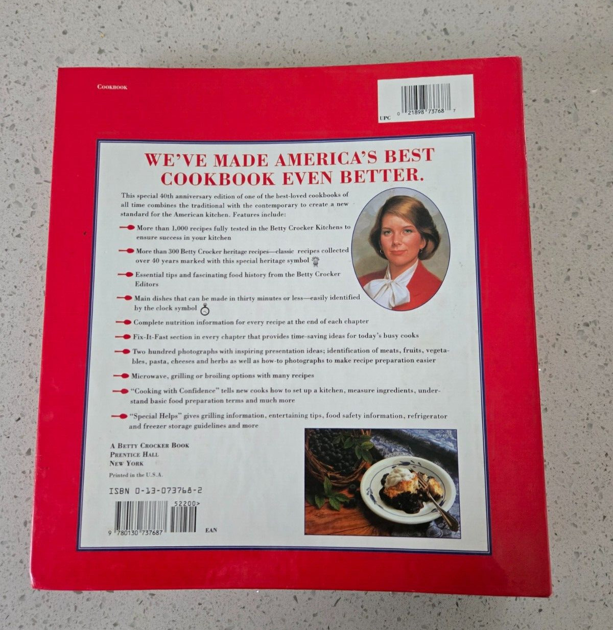 Betty Crocker&rsquo;s 40th Anniversary Edition Cookbook – 1991 – 432 pages