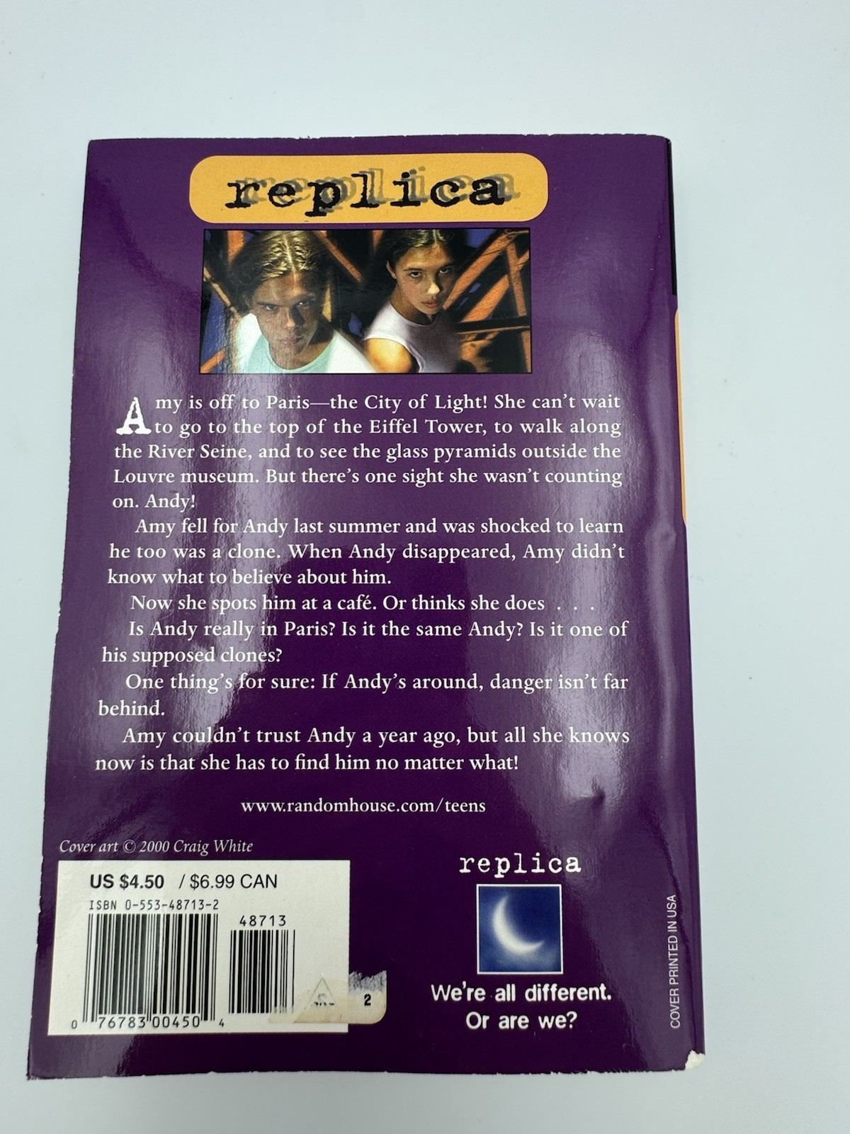 Replica #12 In Search of Andy Marilyn Kaye Special Edition Paperback 2000