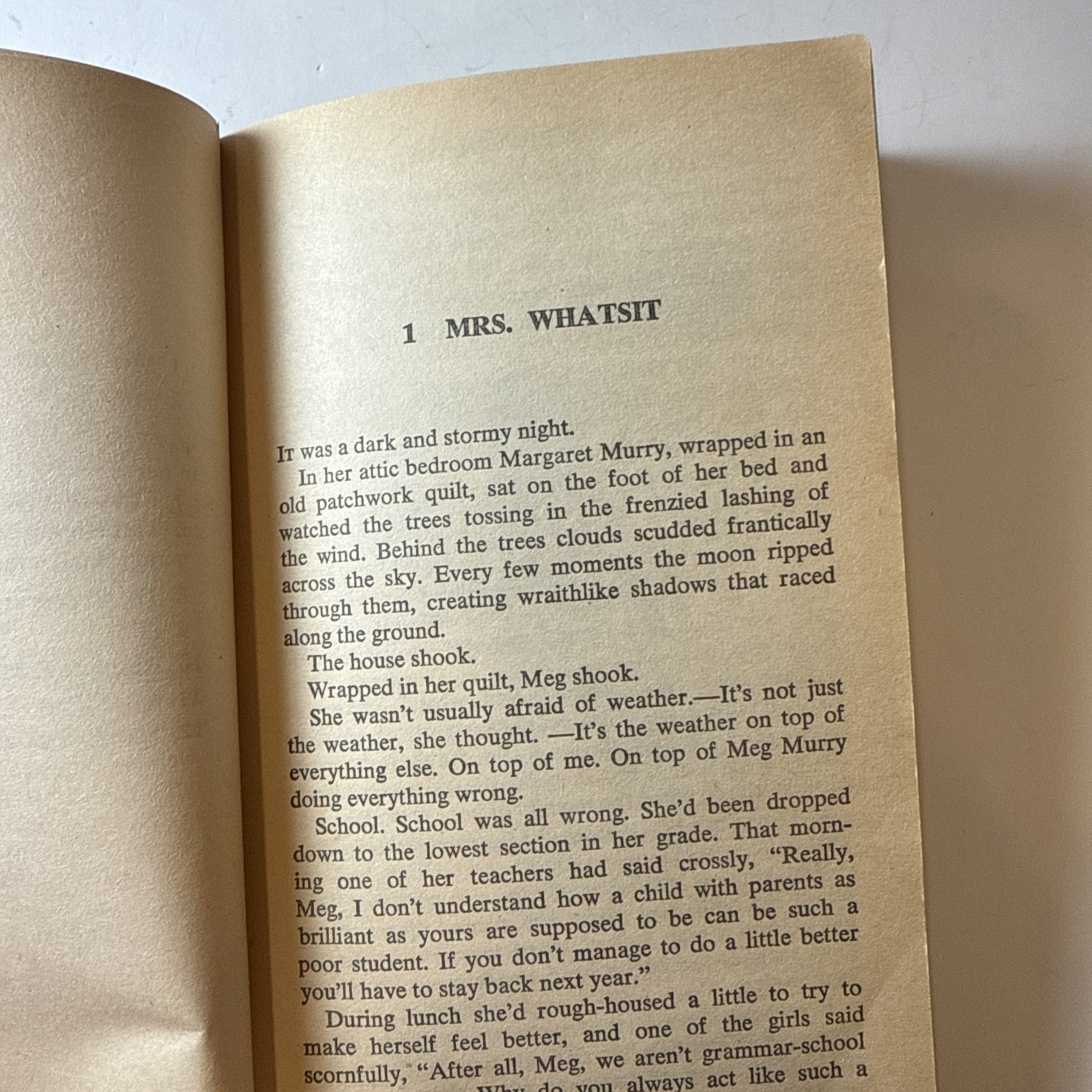 A Wrinkle In Time Madeleine L&rsquo;Engle 1976 Paperback Stranger Things Henry Creel