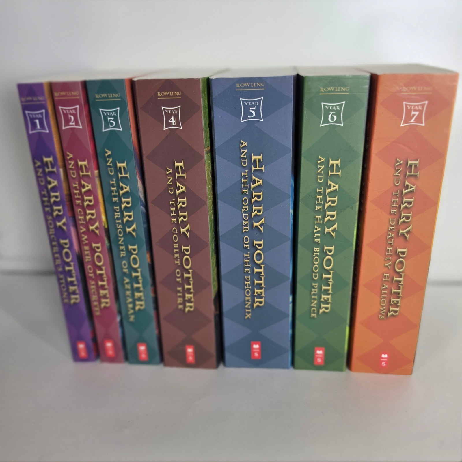 Harry Potter Complete Series 1-7 Paperback Book Set JK Rowling Scholastic