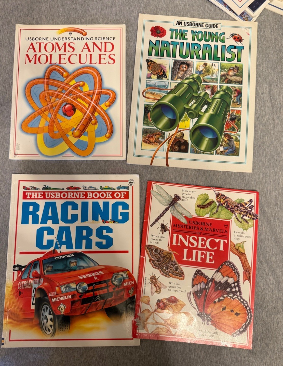 LOT of Vintage Usborne Books Science Guides 1990s Children&rsquo;s Books x 12