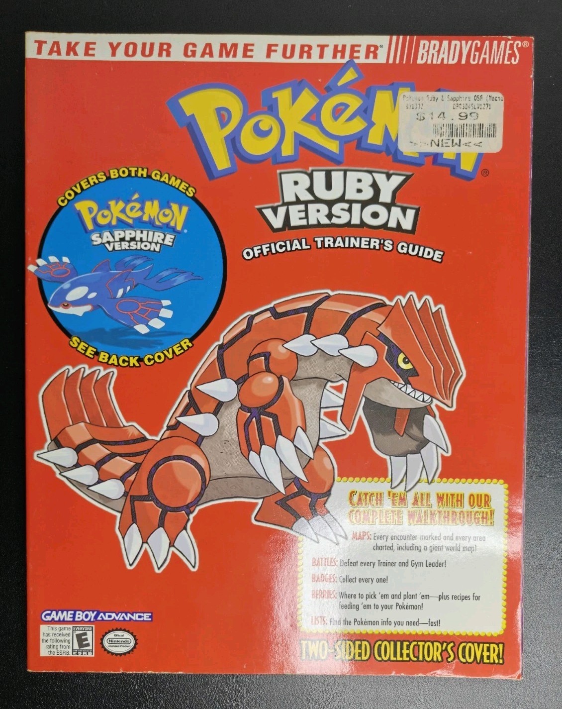 Pokemon Ruby and Sapphire Official Trainer&rsquo;s Strategy Guide Brady Games GBA