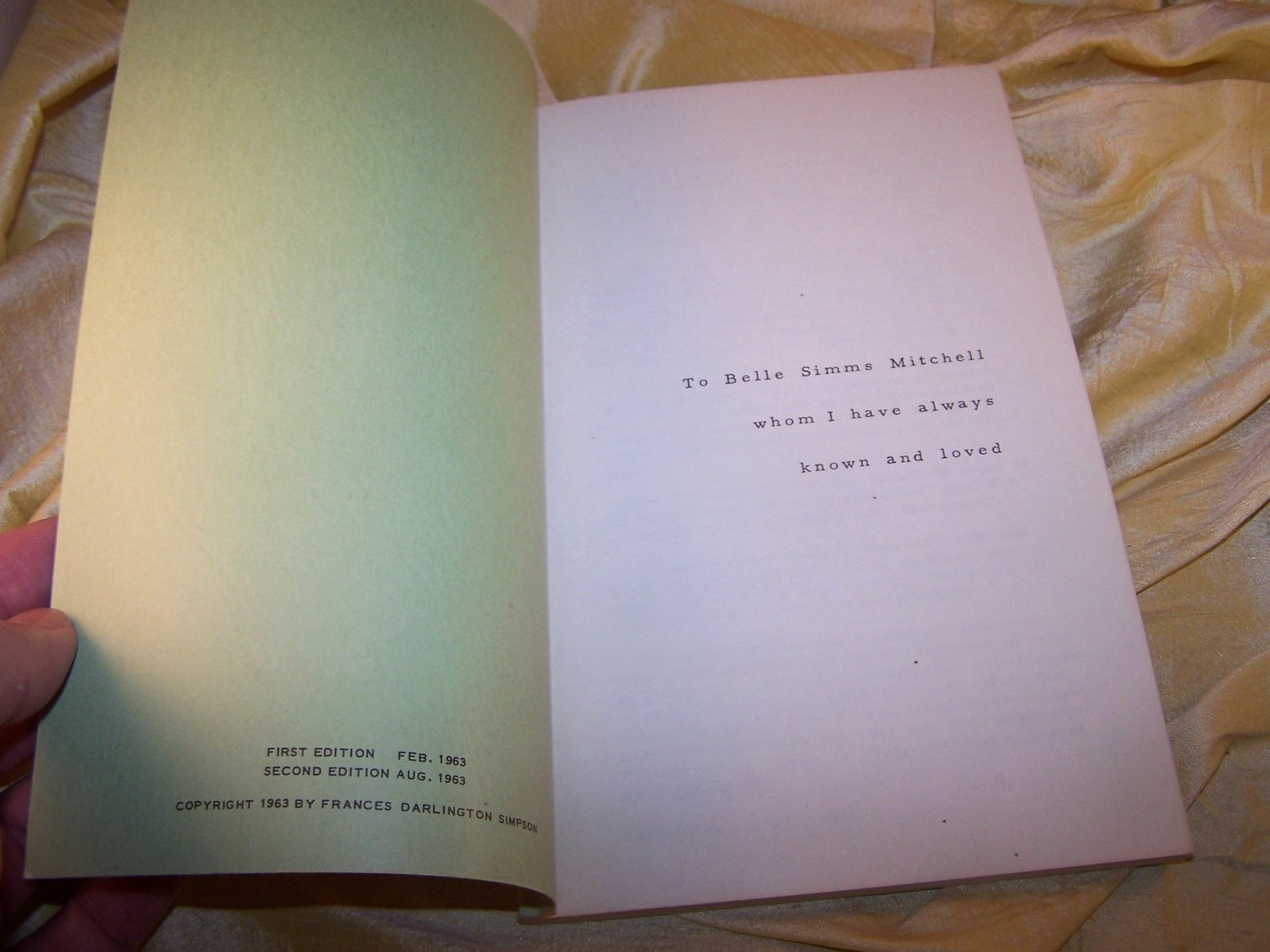 « Virginia Country Life and Cooking » pamphlet cookbook, Simpson, 1963, 2nd ed